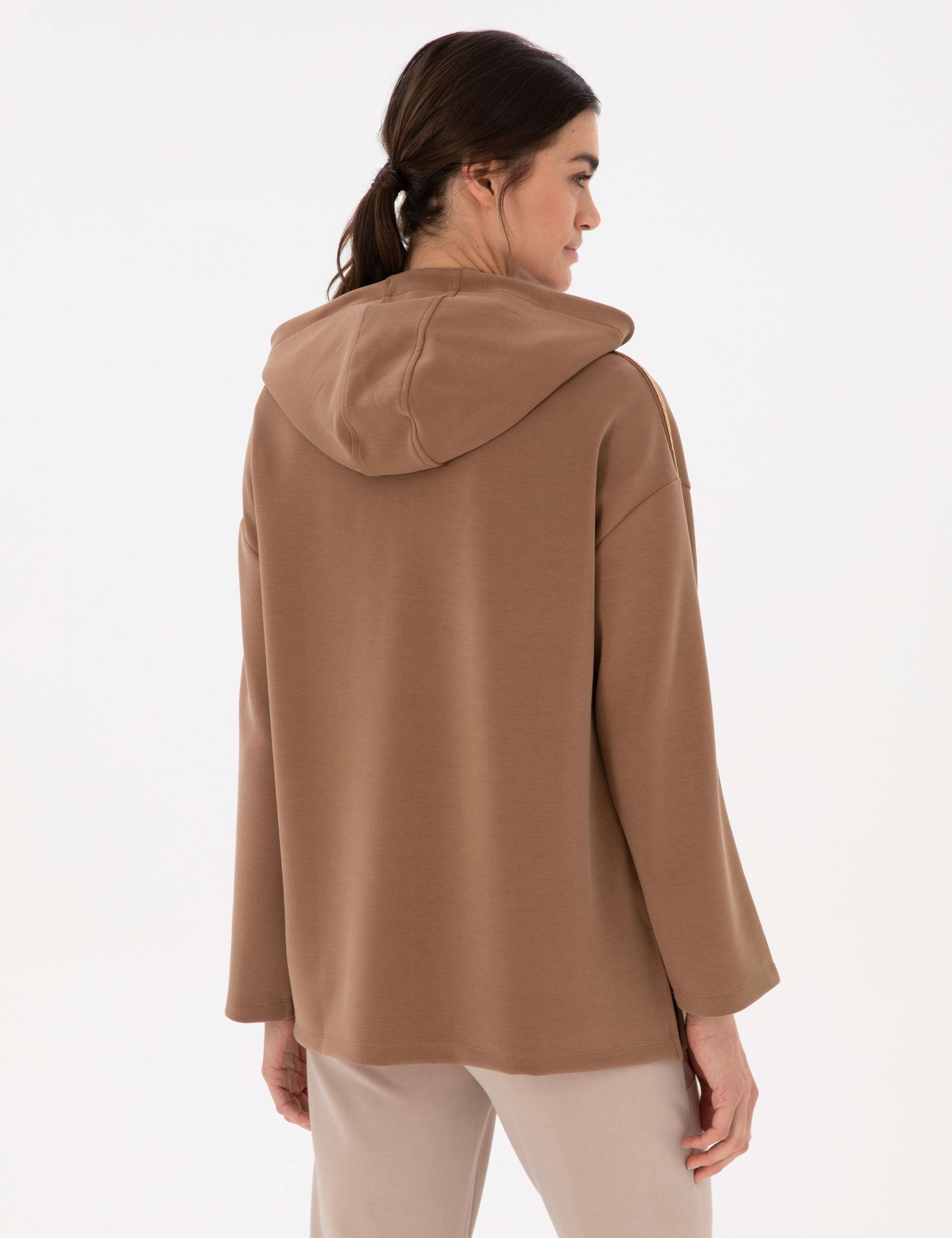 Kahverengi Comfort Fit Örme Hırka