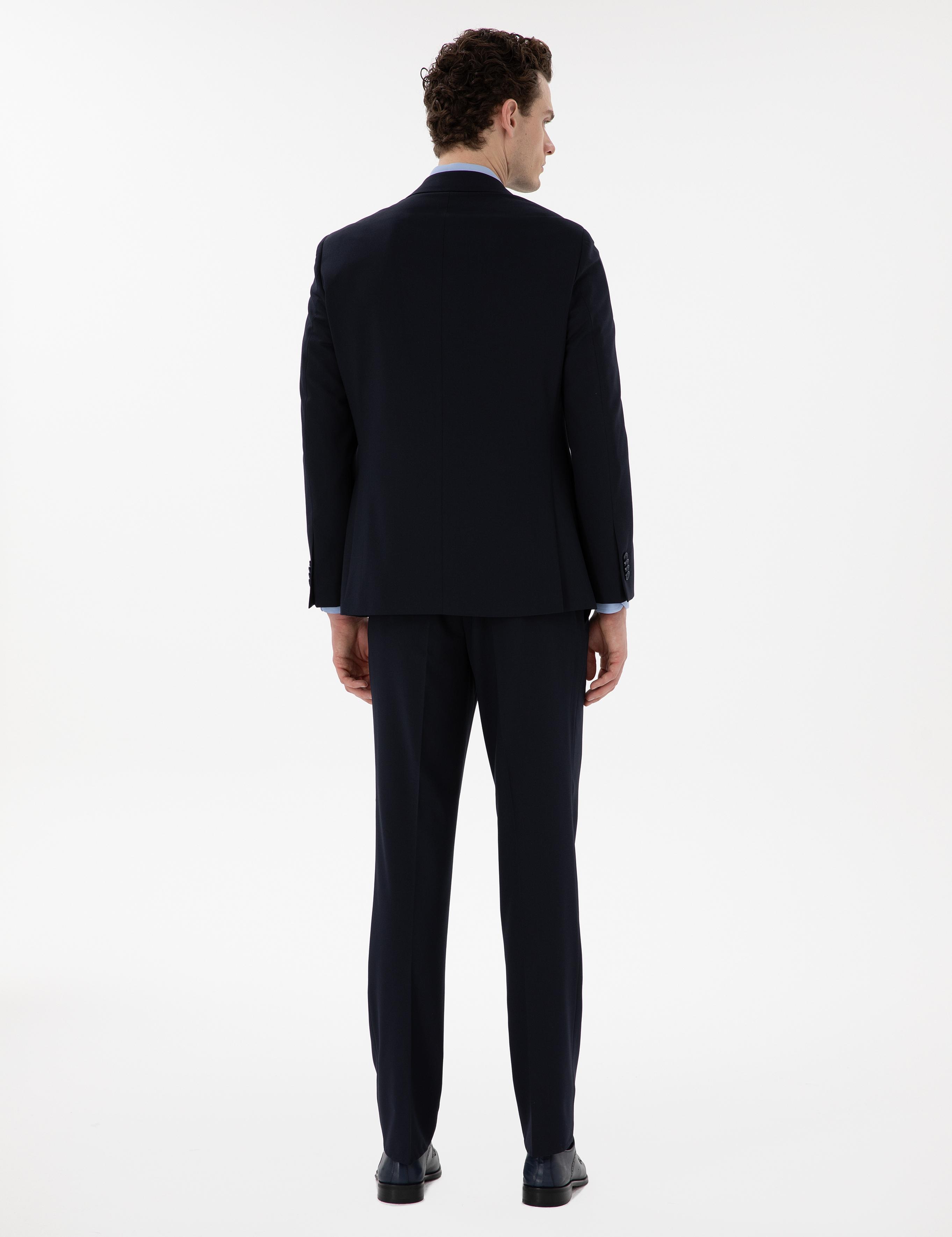 Lacivert Slim Fit Takım Elbise