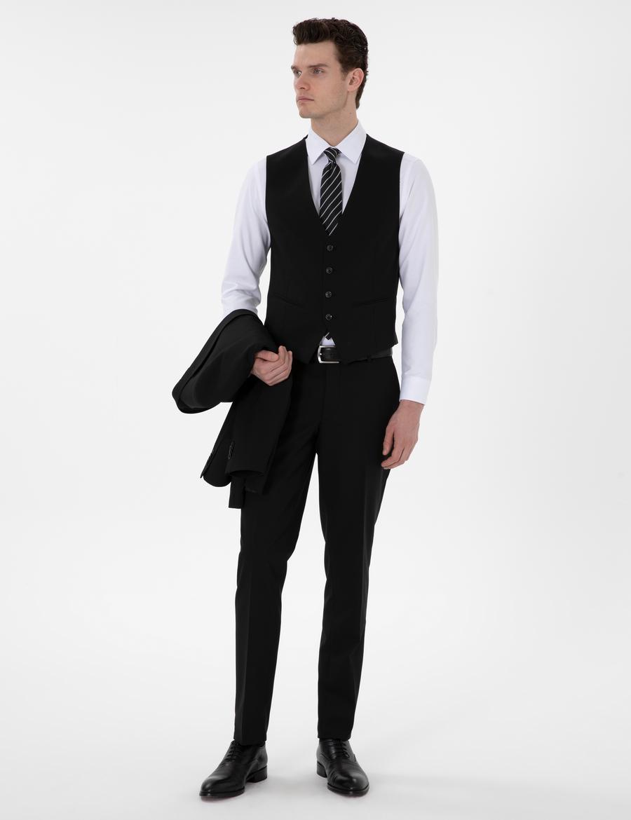 Siyah Ex. Slim Fit Takım Elbise