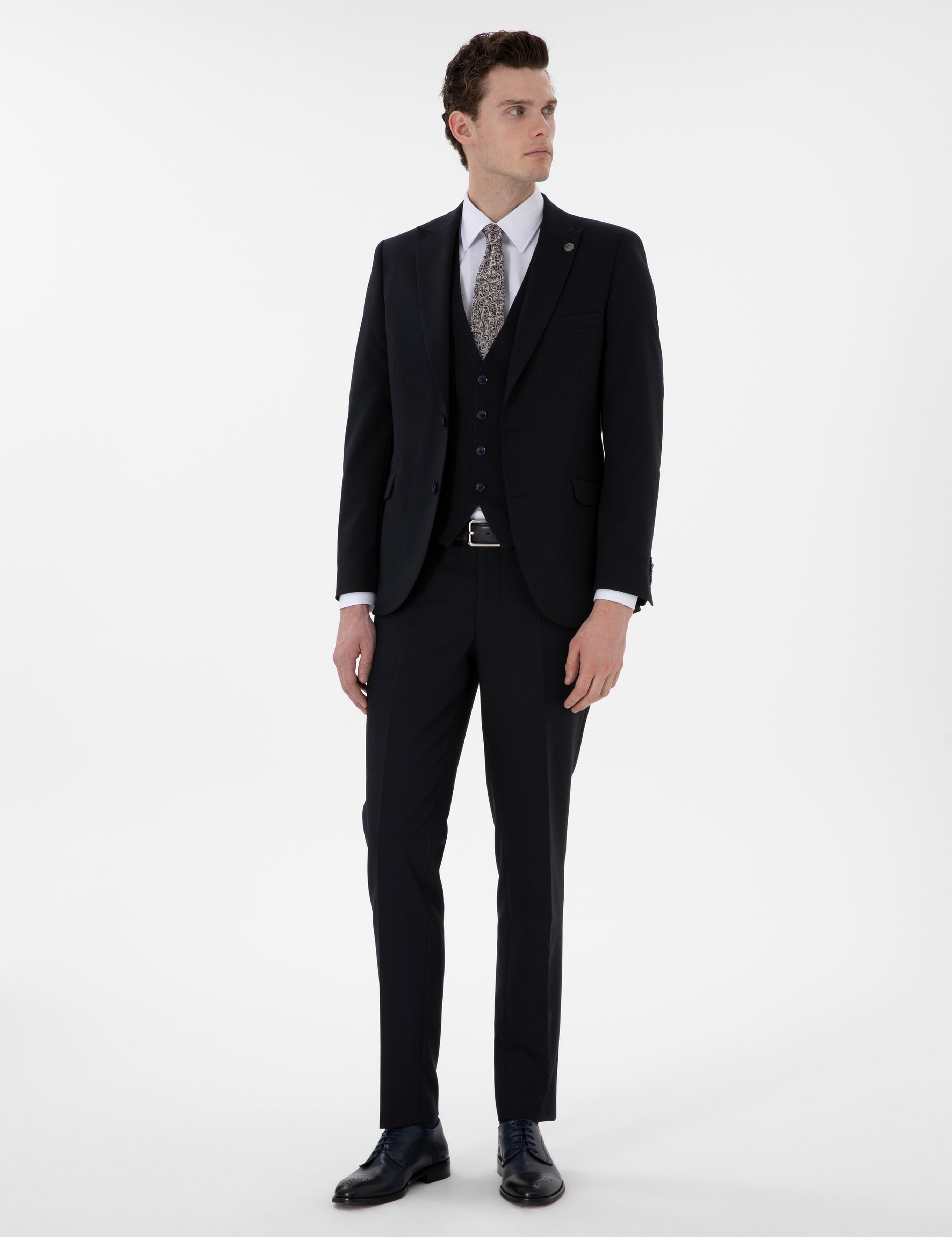Lacivert Ex. Slim Fit Takım Elbise