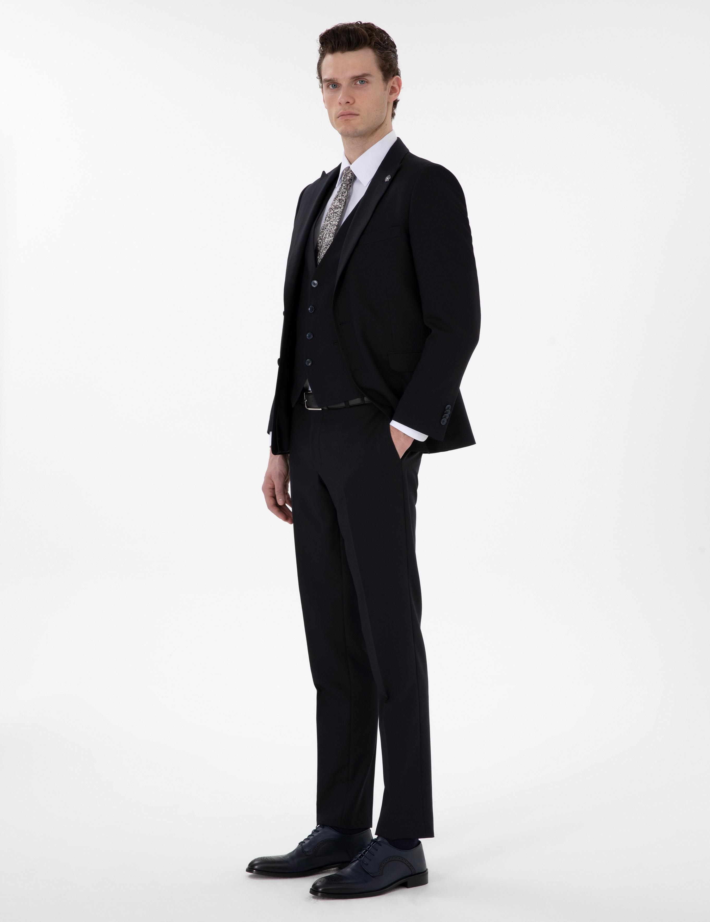 Lacivert Ex. Slim Fit Takım Elbise