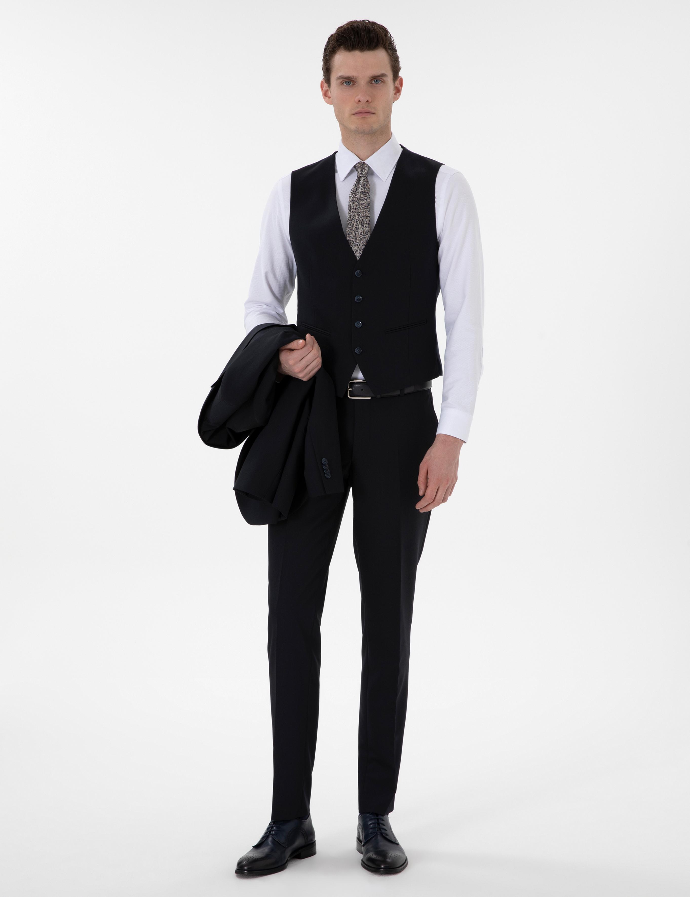 Lacivert Ex. Slim Fit Takım Elbise
