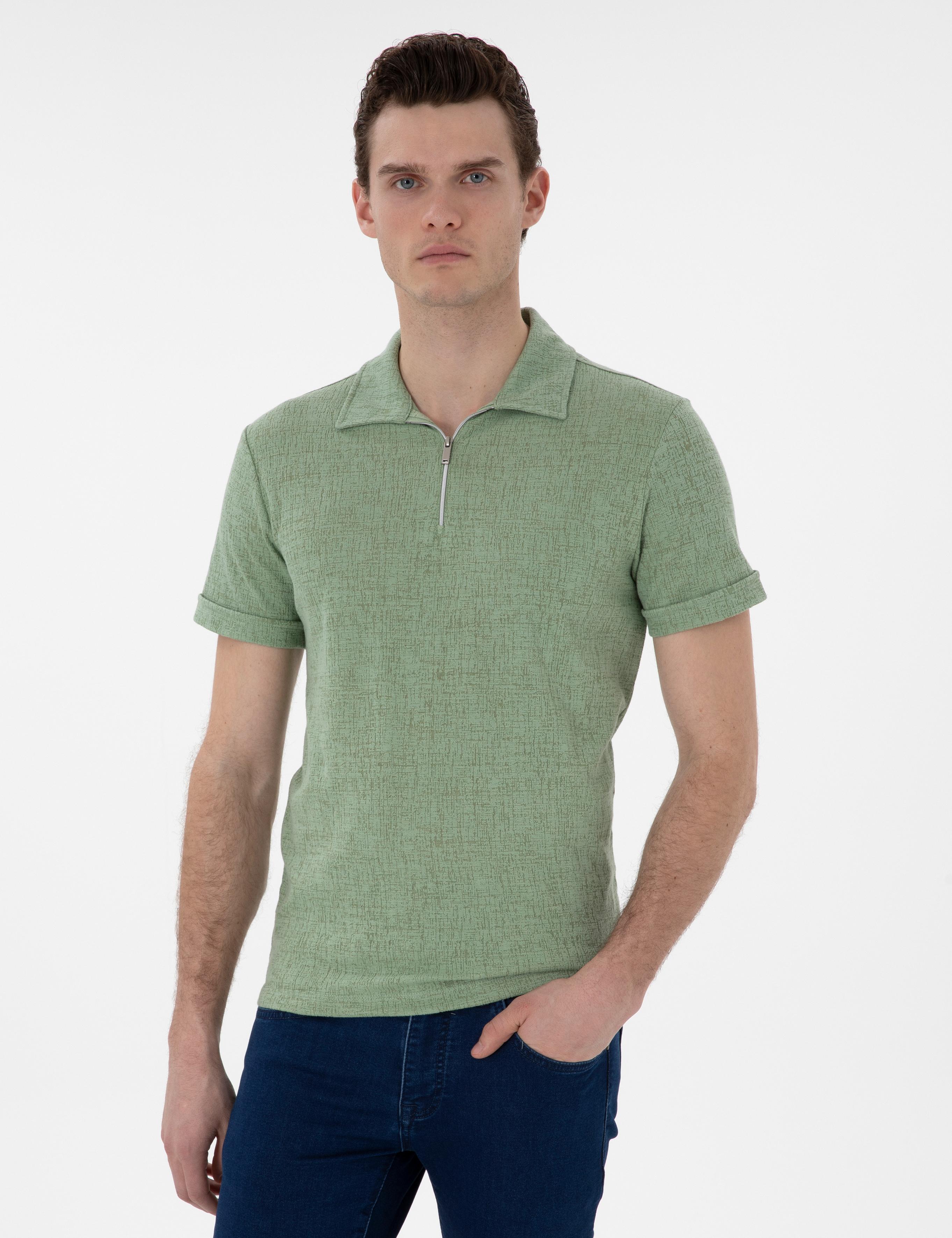 Açık Haki Slim Fit Tişört