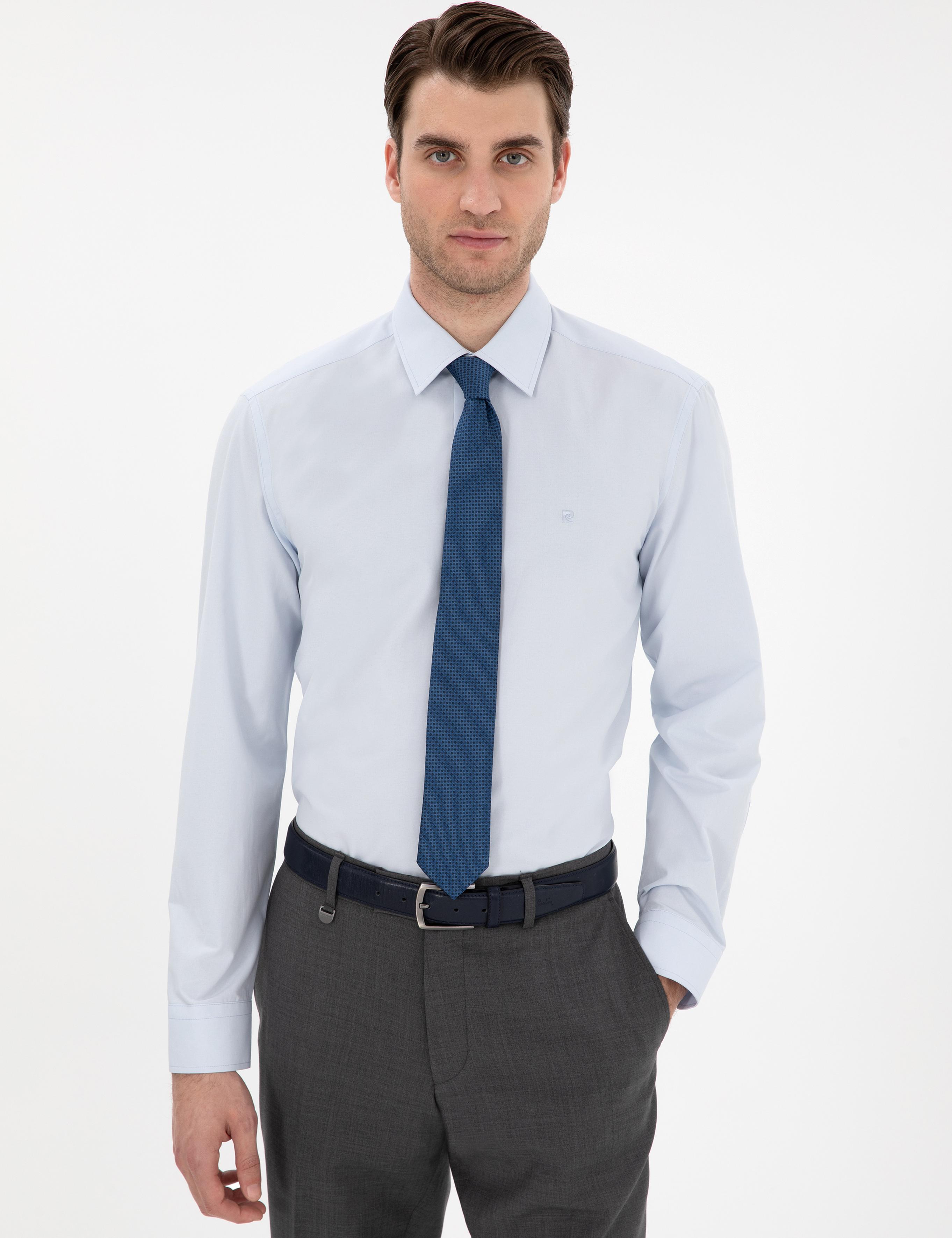 Açık Mavi Regular Fit Uzun Kollu Basic Gömlek