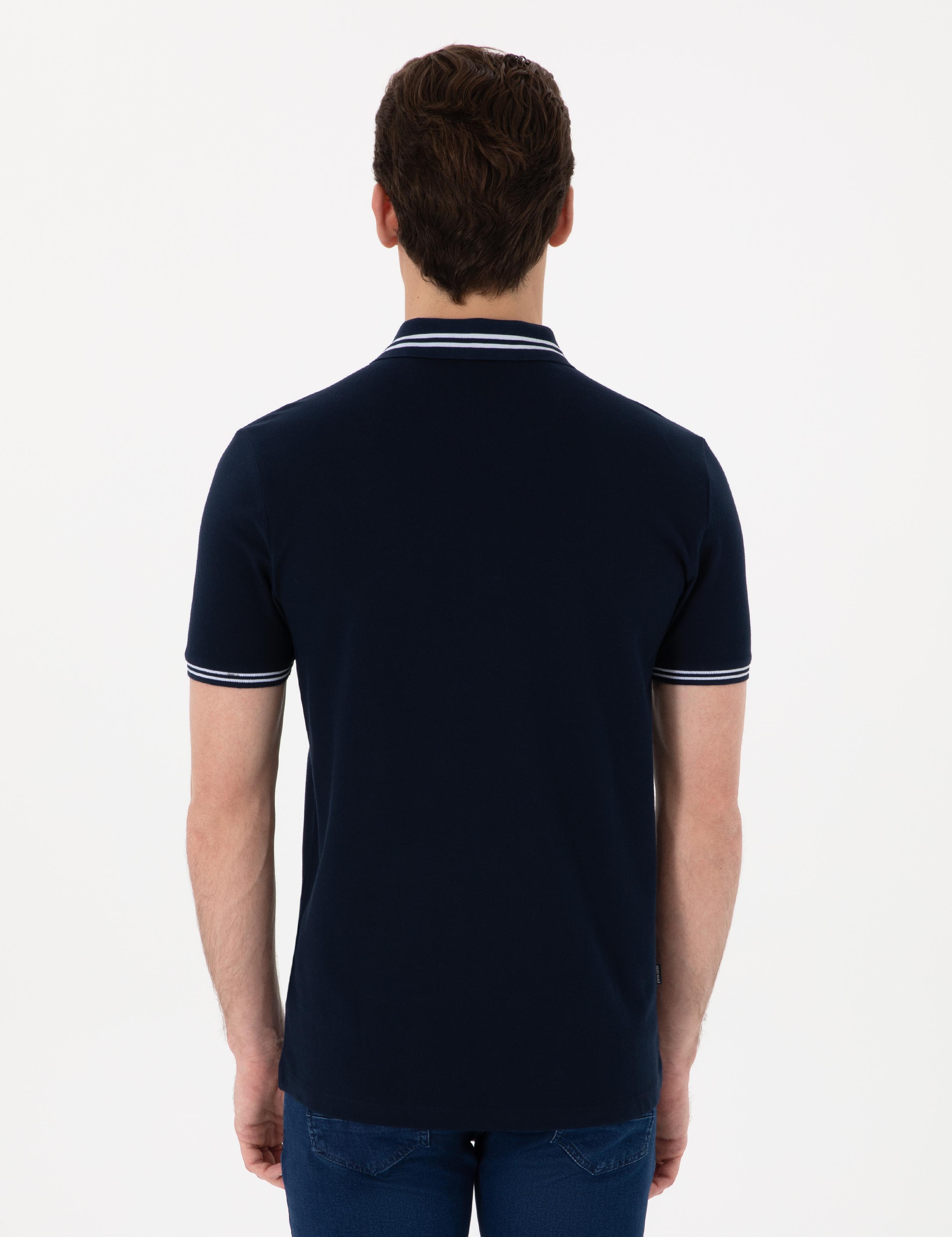 Lacivert Slim Fit Tişört
