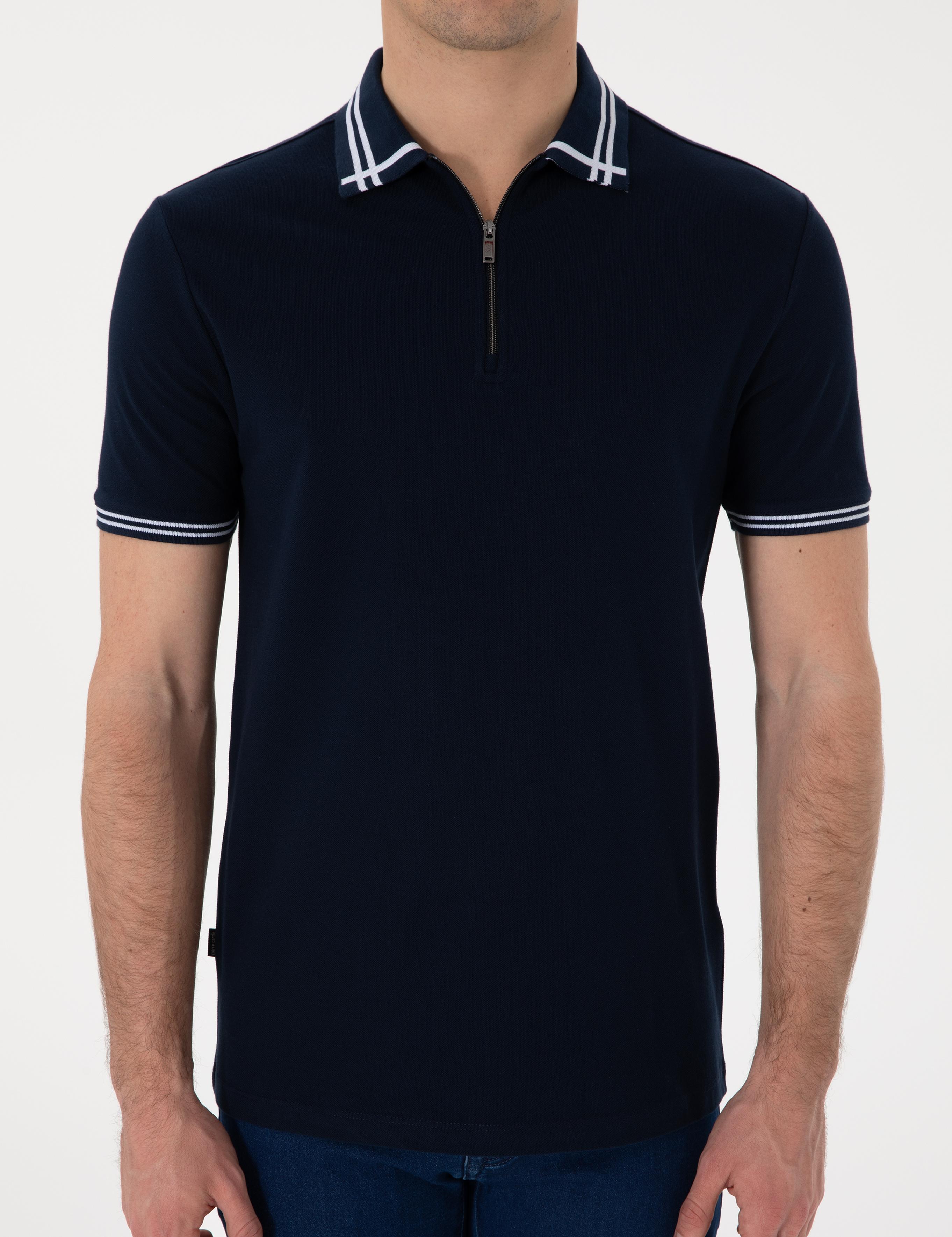Lacivert Slim Fit Tişört