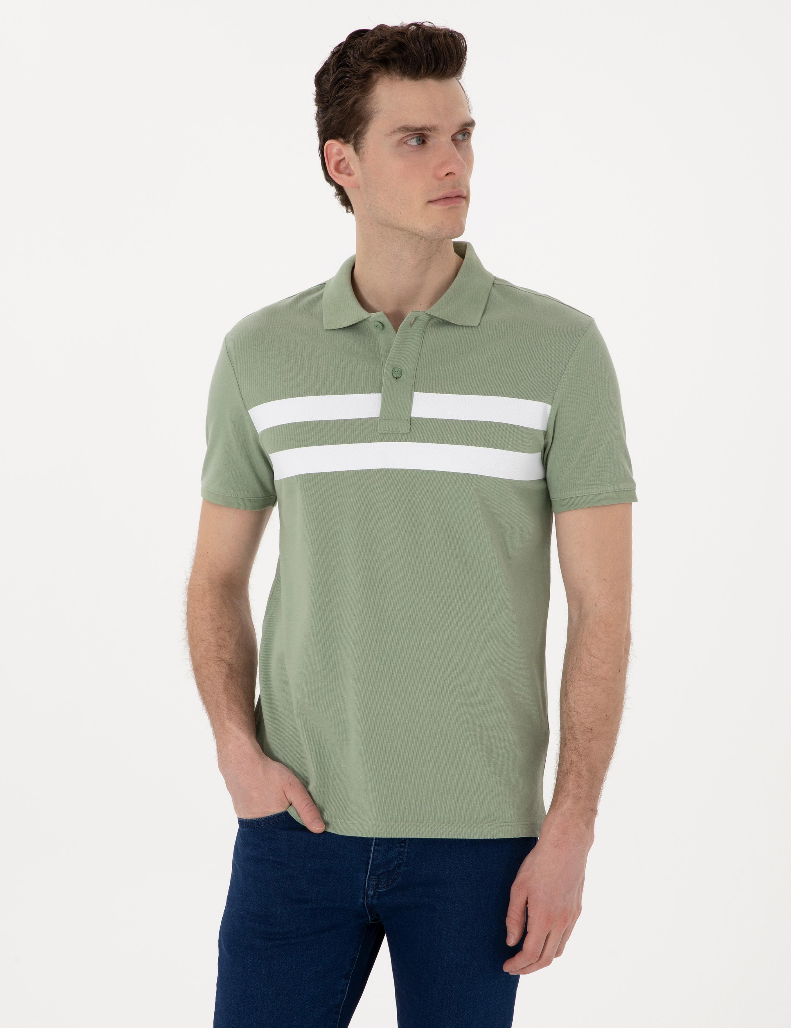 Yeşil Slim Fit Tişört
