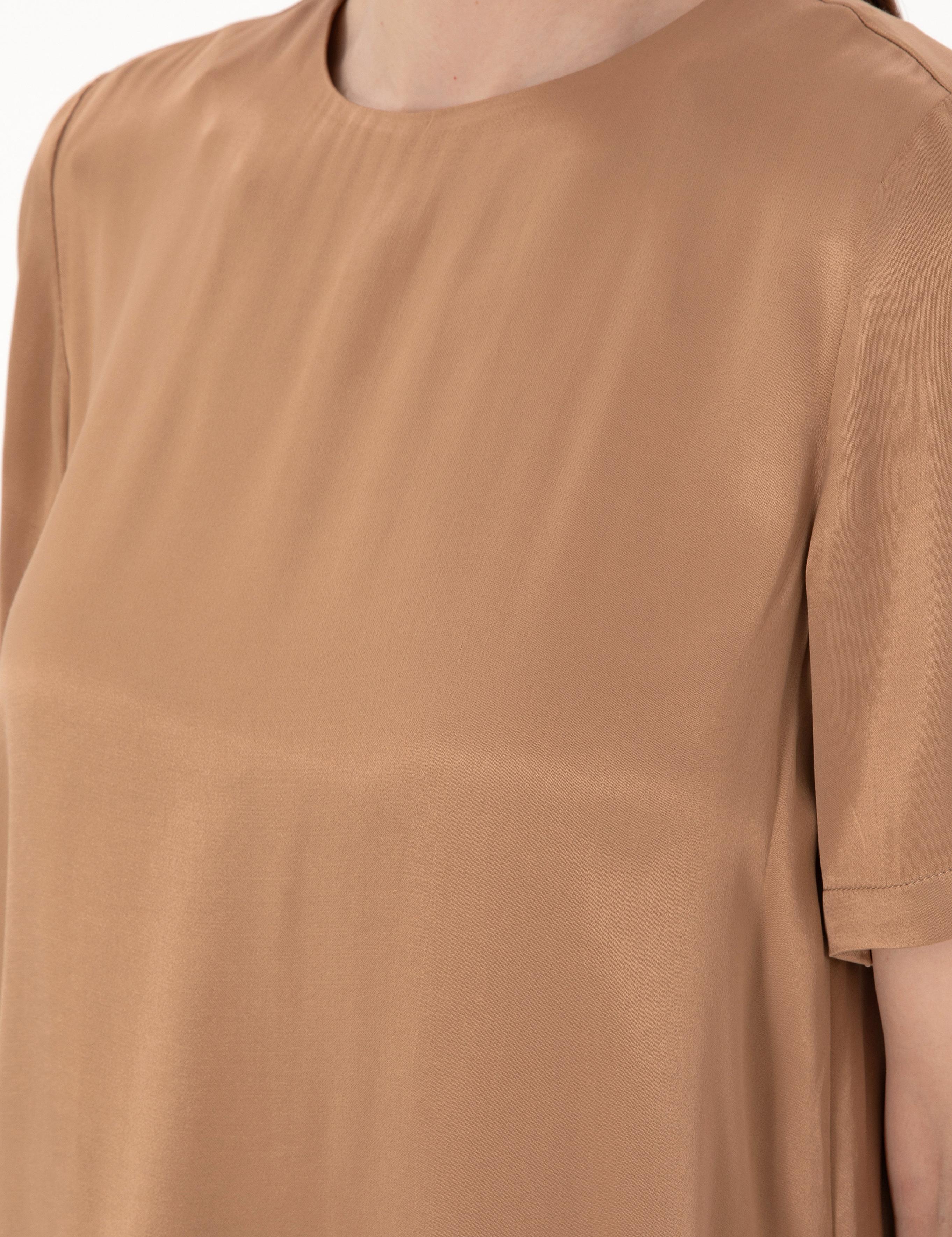 Kahverengi Comfort Fit Bluz