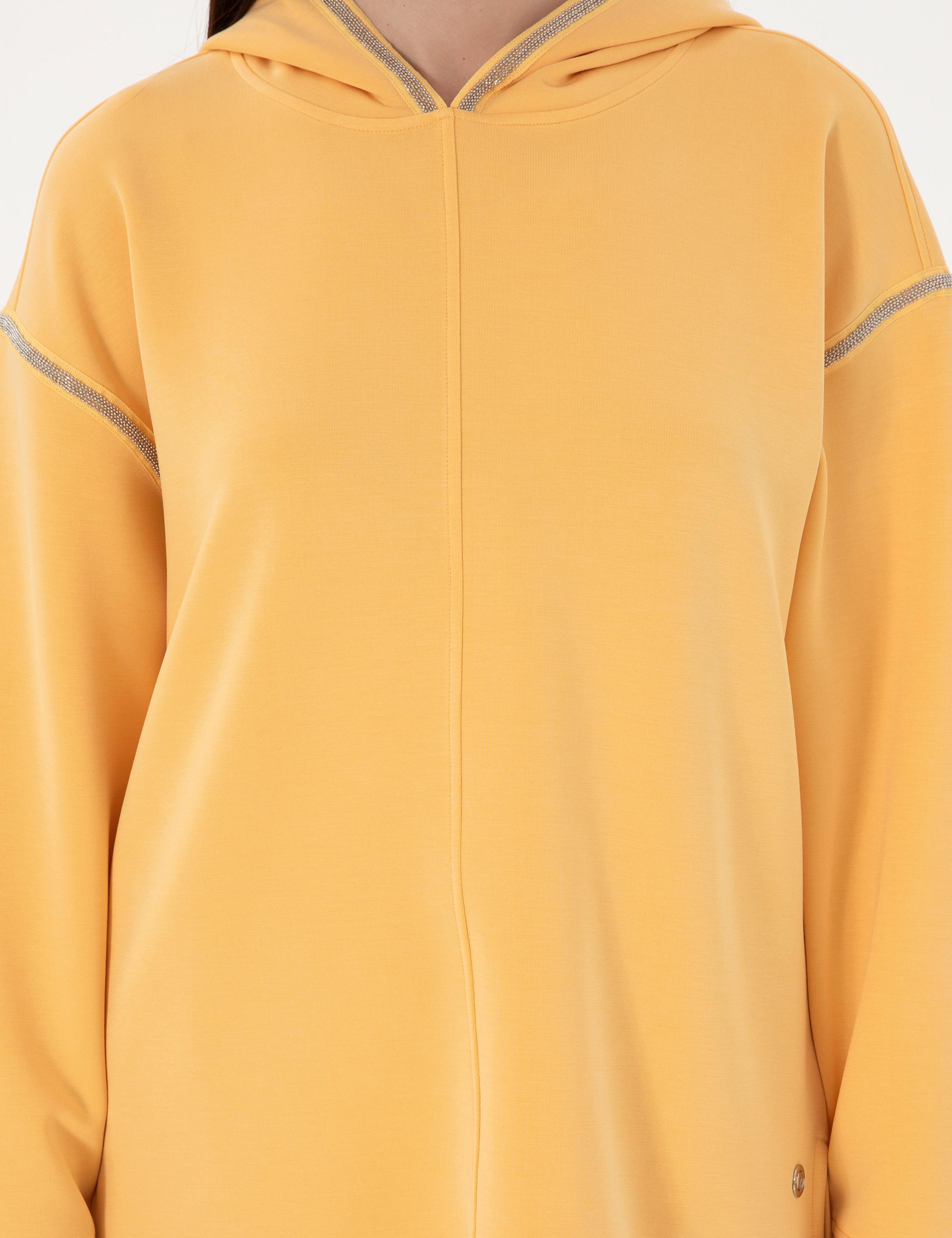 Sarı Oversize Sweatshirt