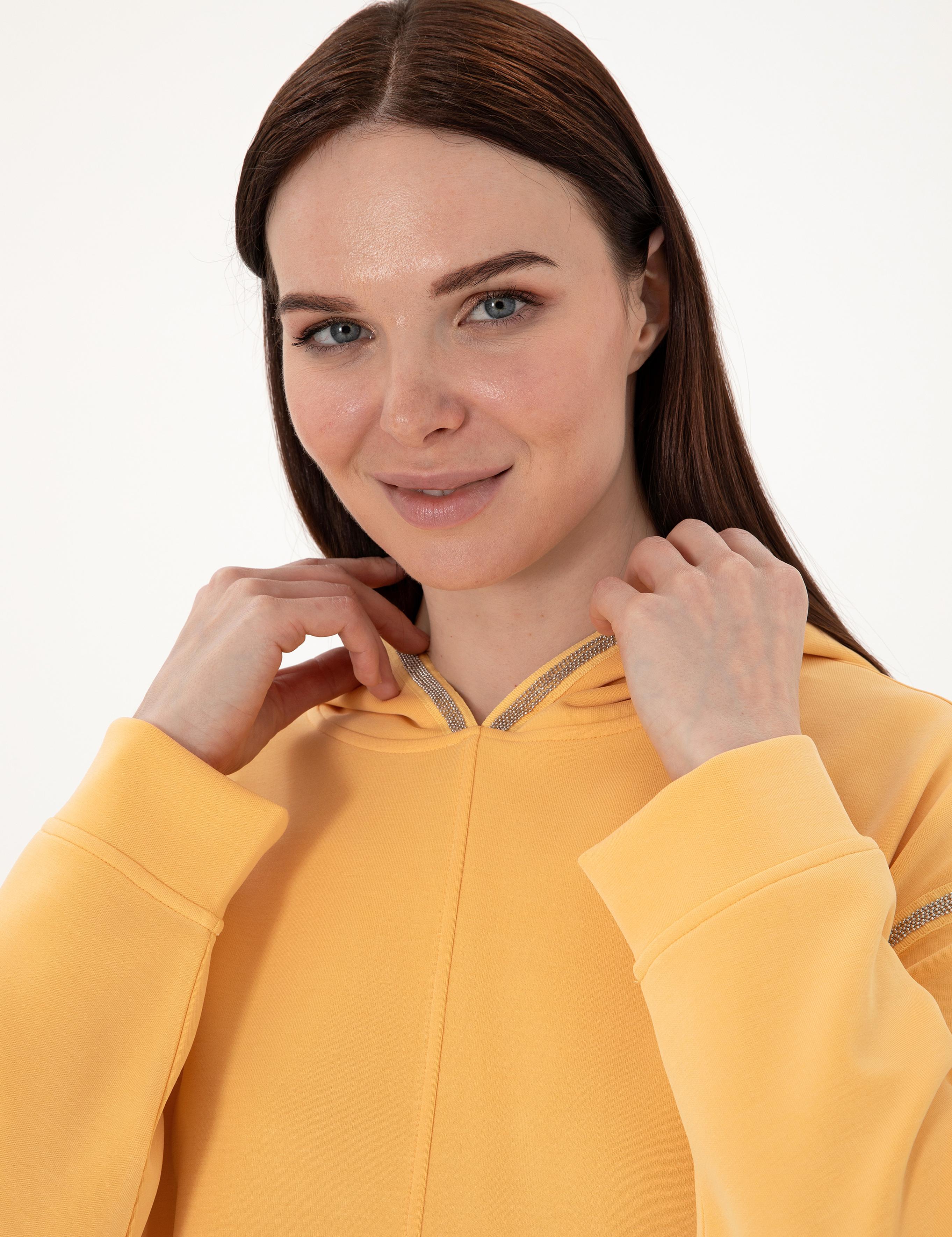 Sarı Oversize Sweatshirt