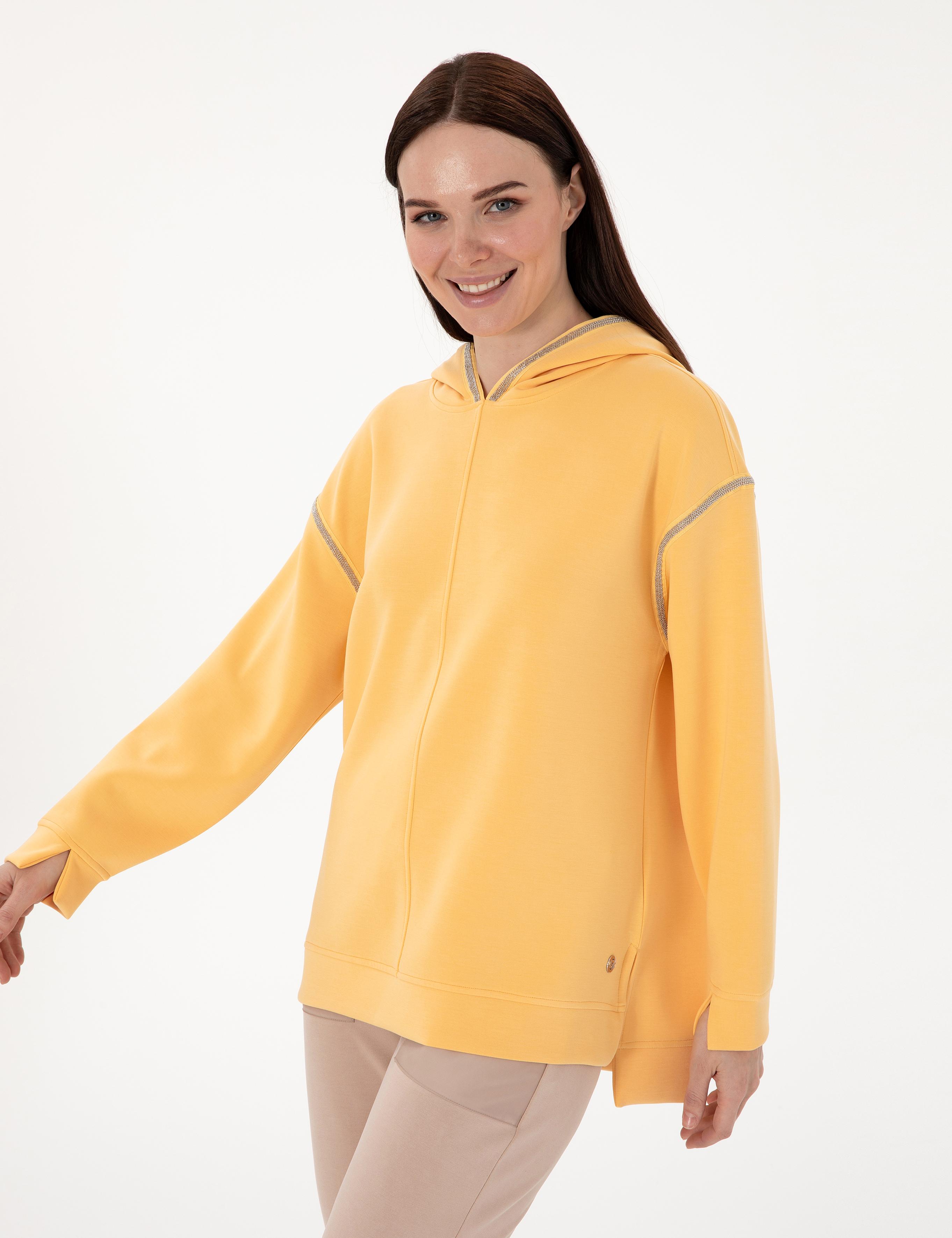 Sarı Oversize Sweatshirt