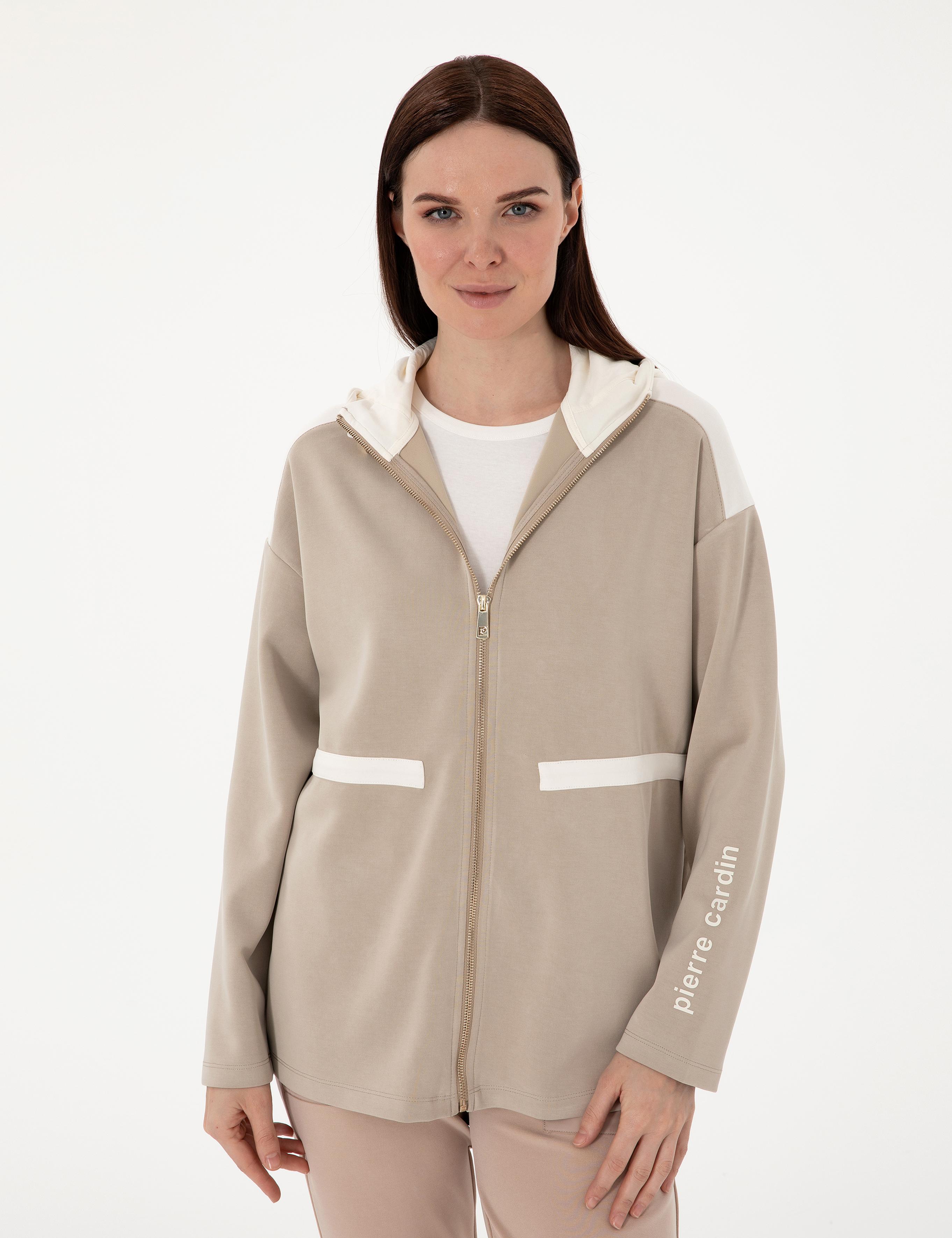 Kum Oversize Örme Hırka