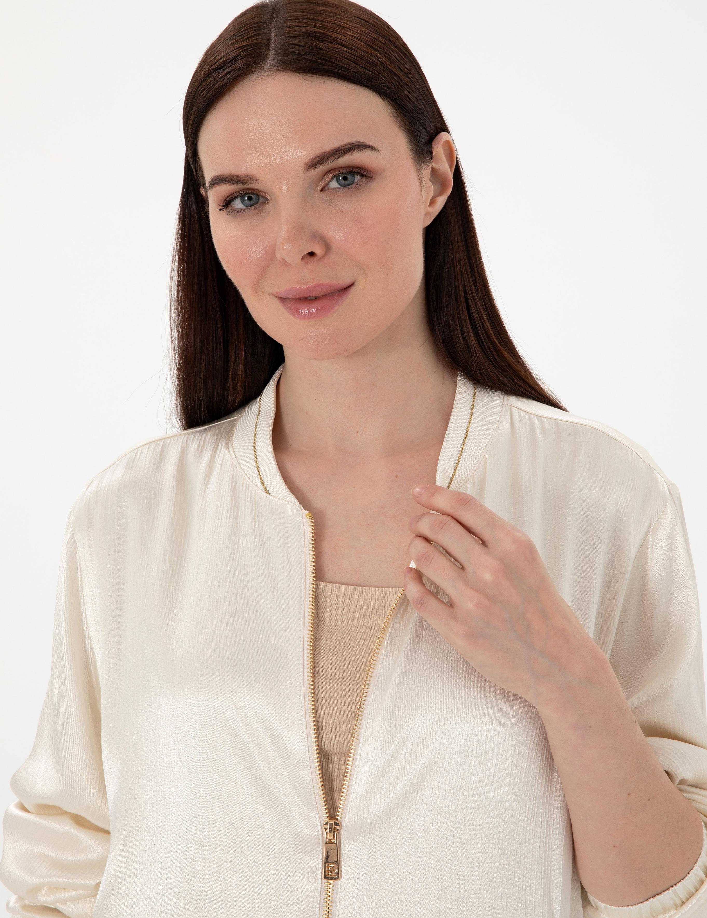 Ekru Comfort Fit Bluz