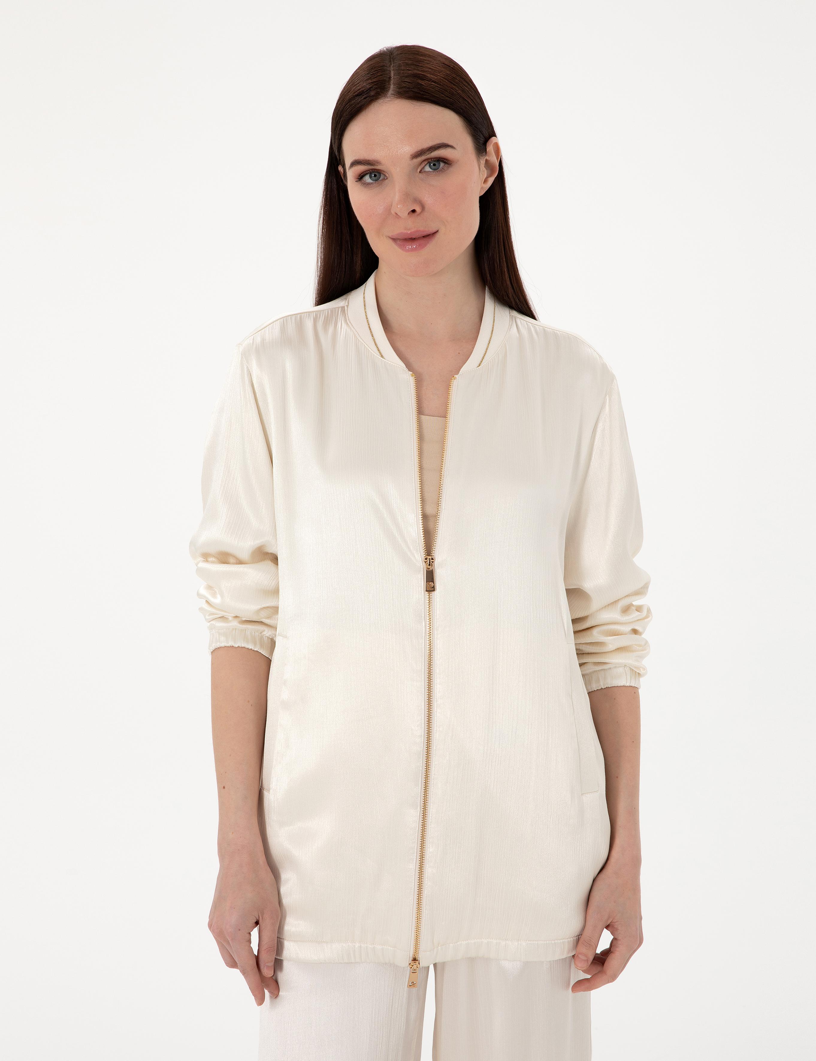 Ekru Comfort Fit Bluz