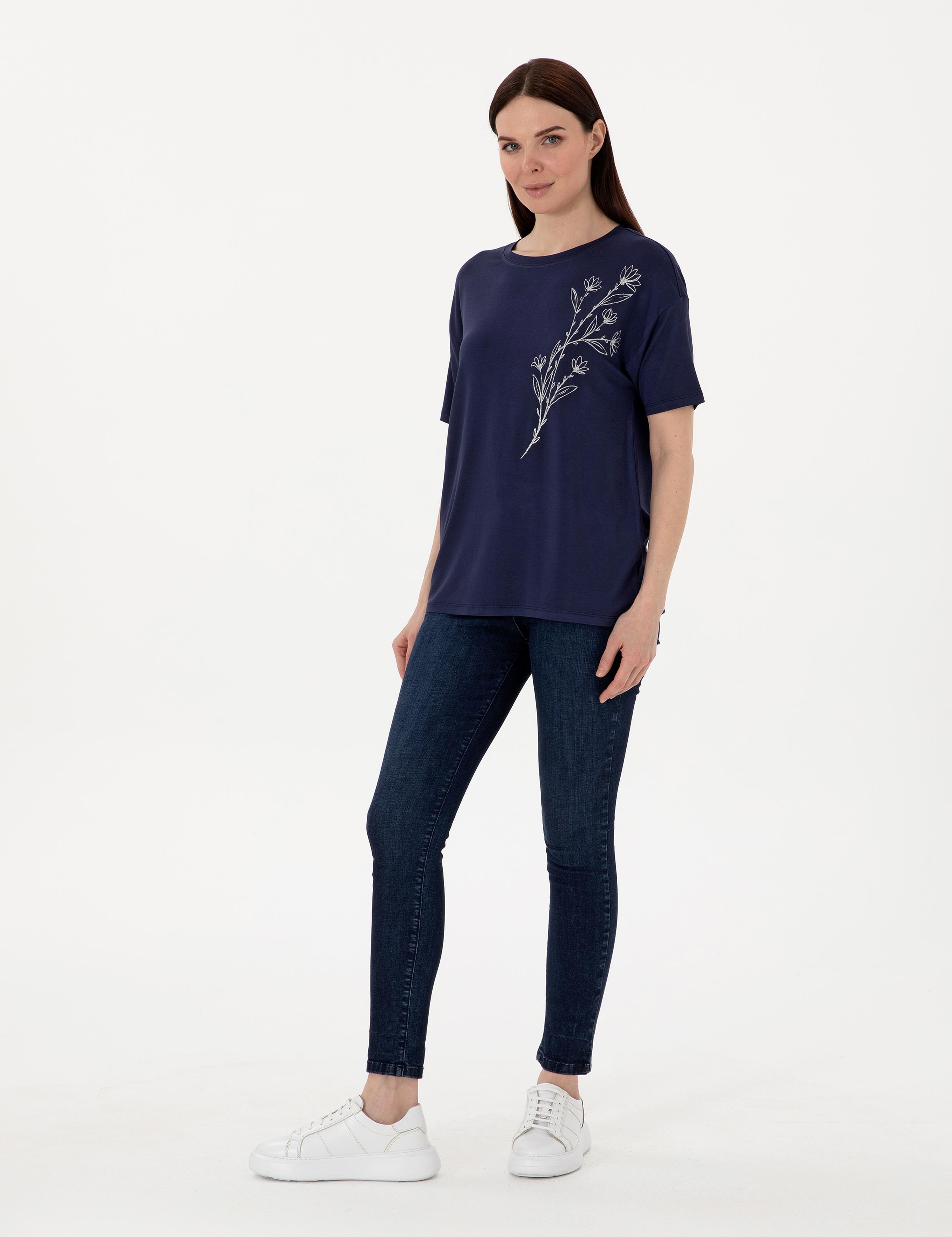 Lacivert Comfort Fit Tişört