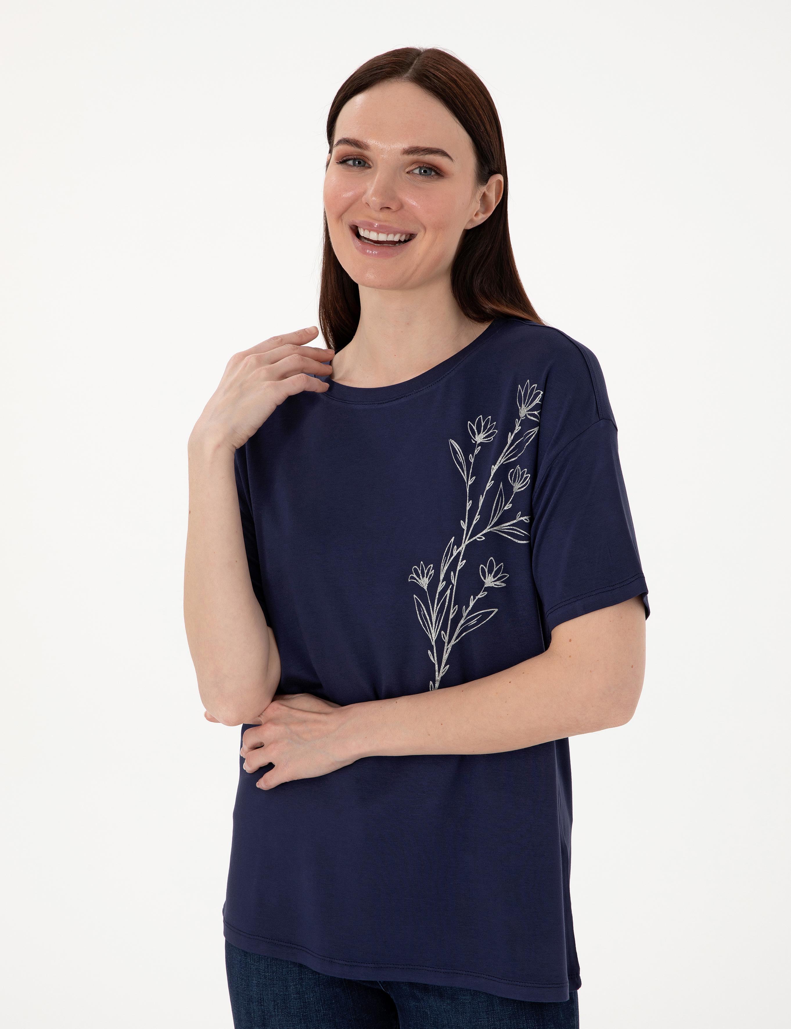 Lacivert Comfort Fit Tişört