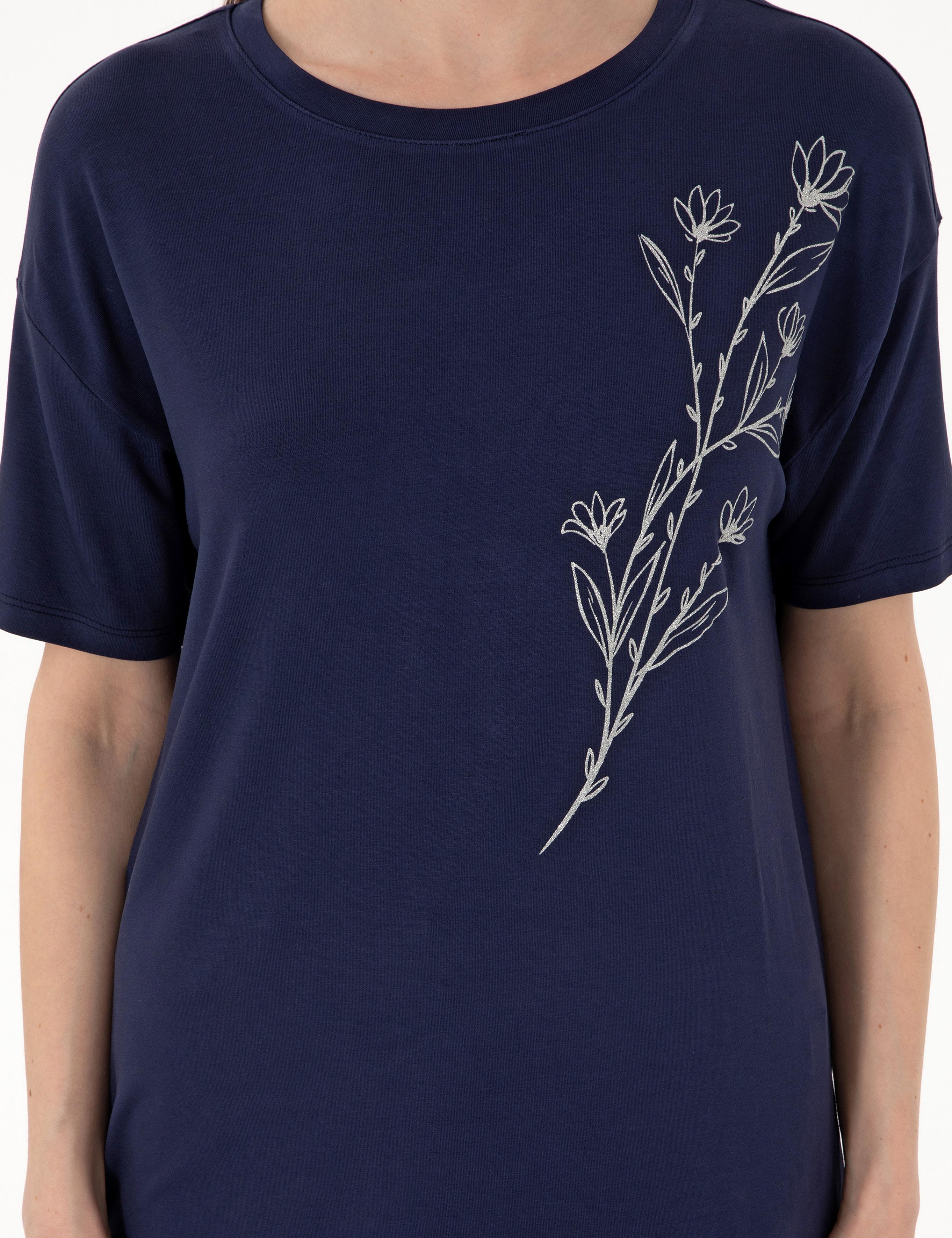 Lacivert Comfort Fit Tişört