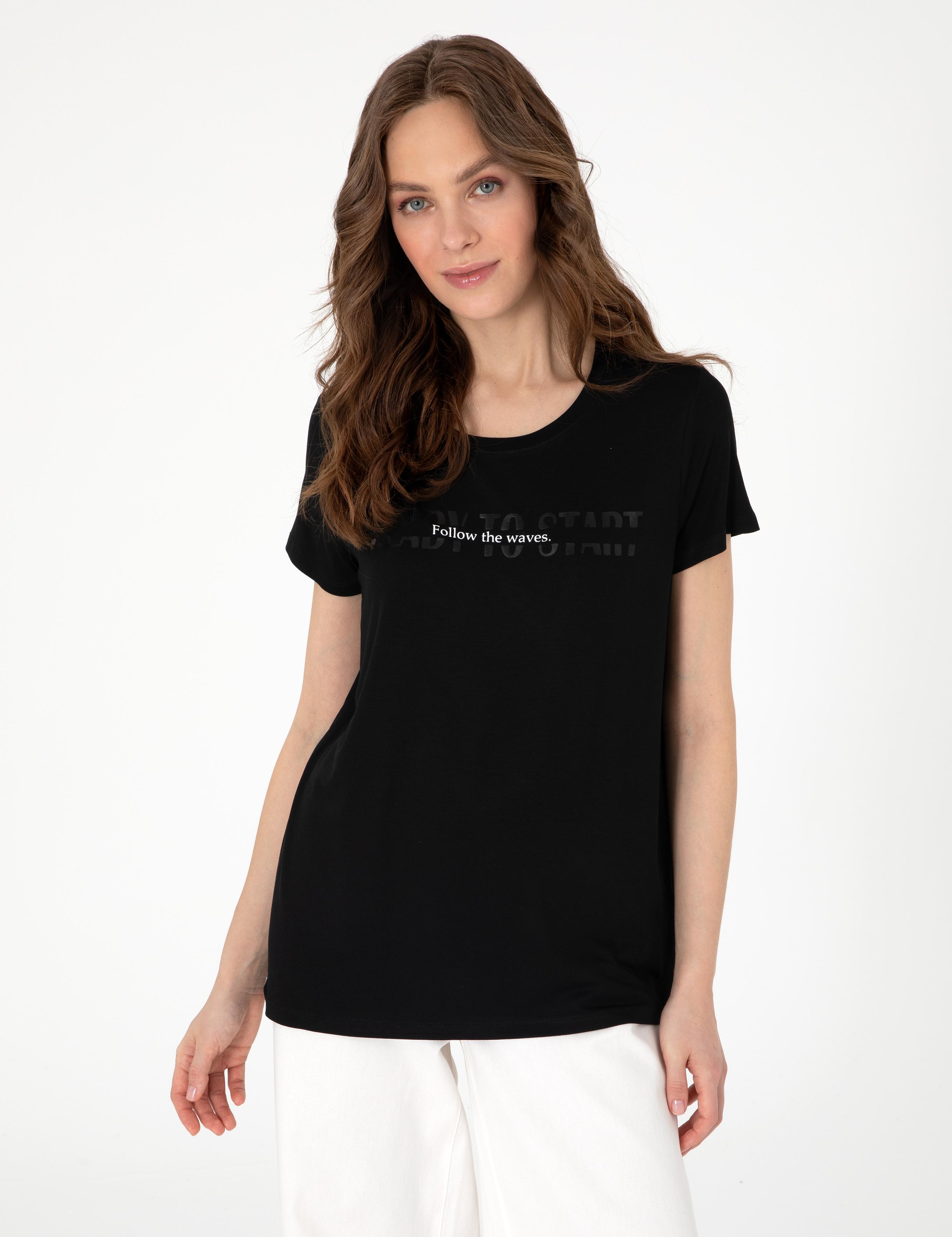 Siyah Regular Fit Tişört