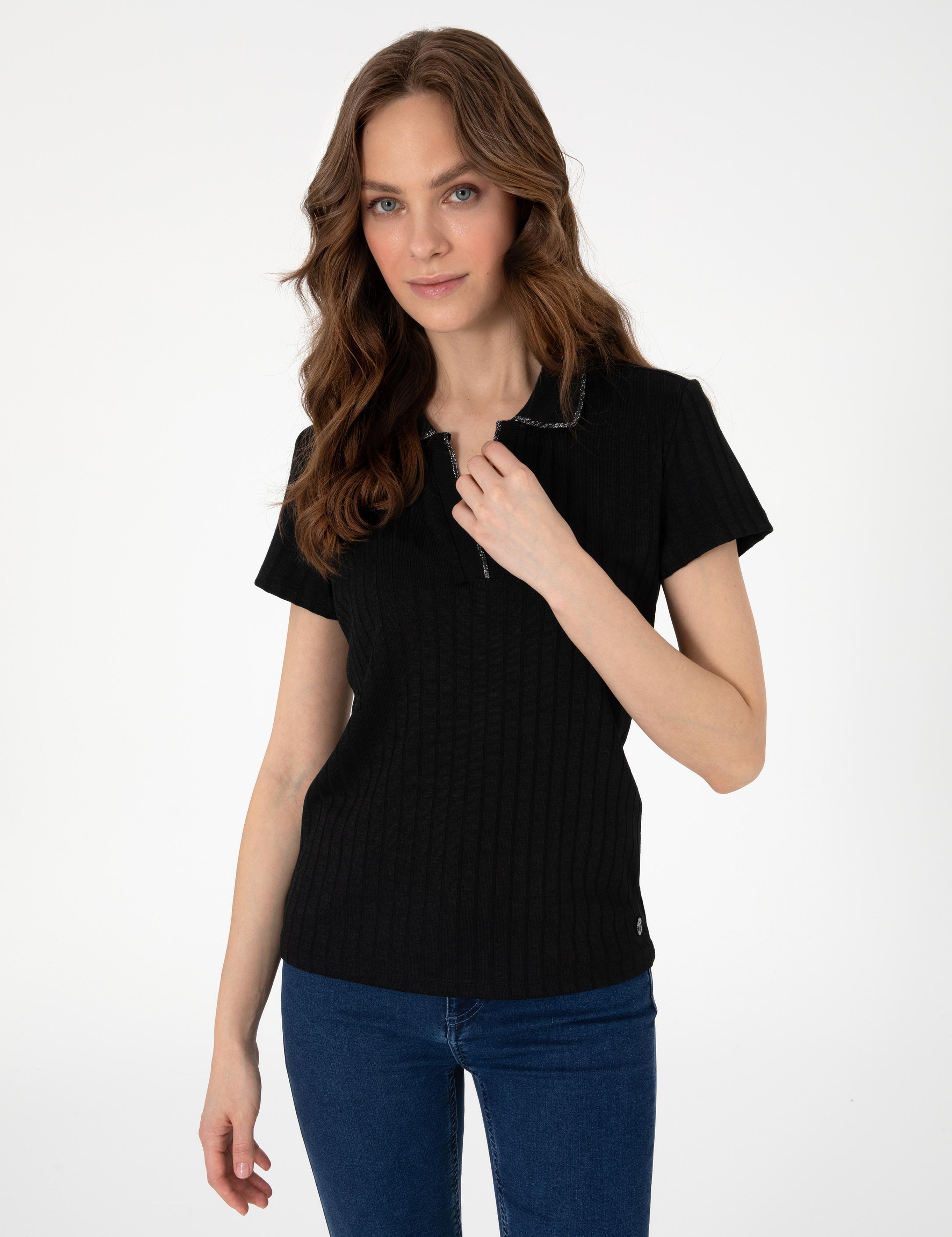 Siyah Slim Fit Basic Tişört