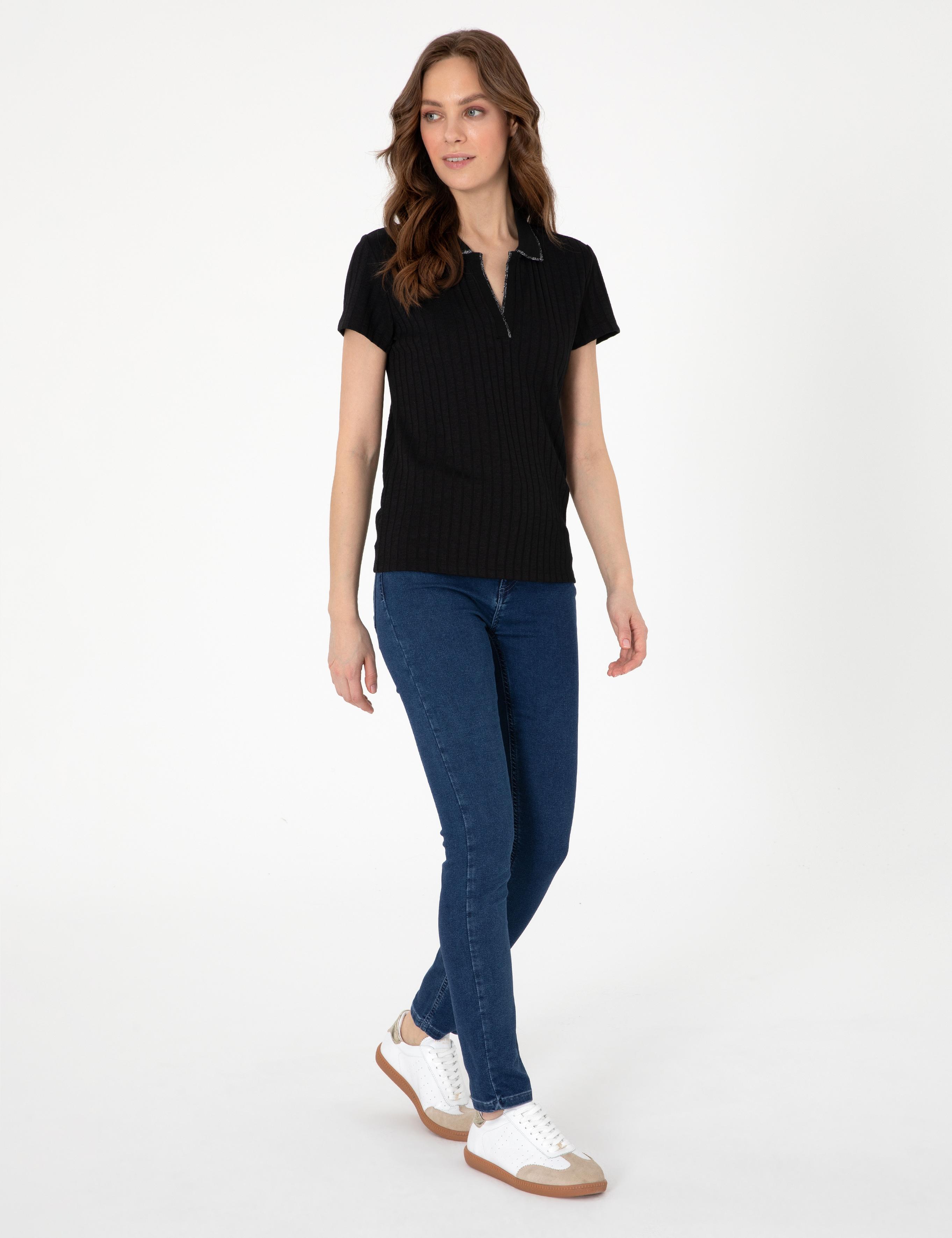 Siyah Slim Fit Basic Tişört