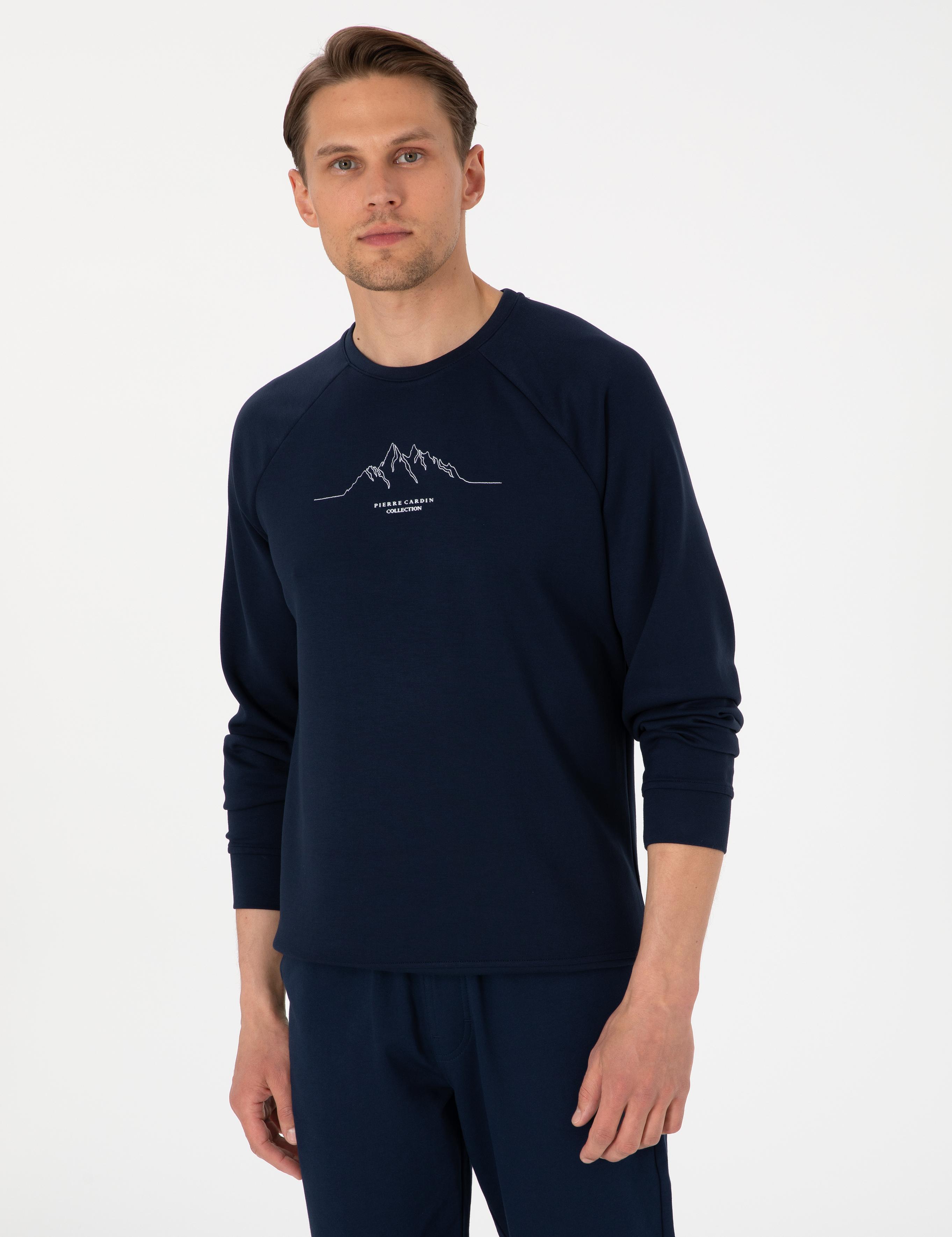 Lacivert Regular Fit Sweatshirt