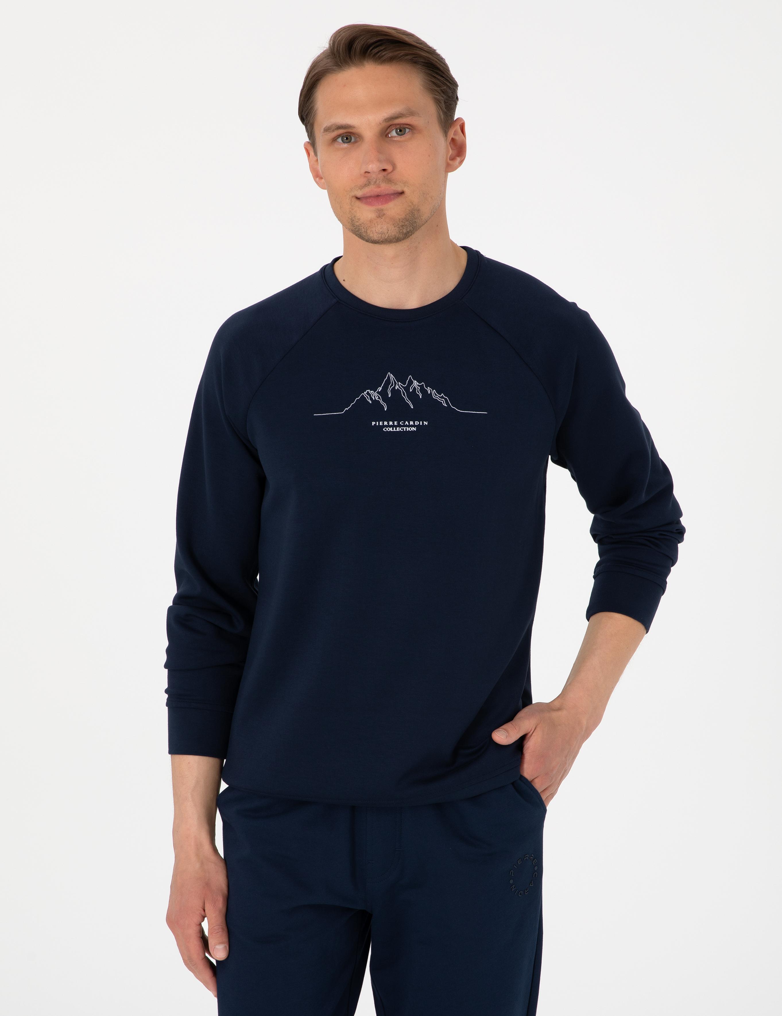 Lacivert Regular Fit Sweatshirt