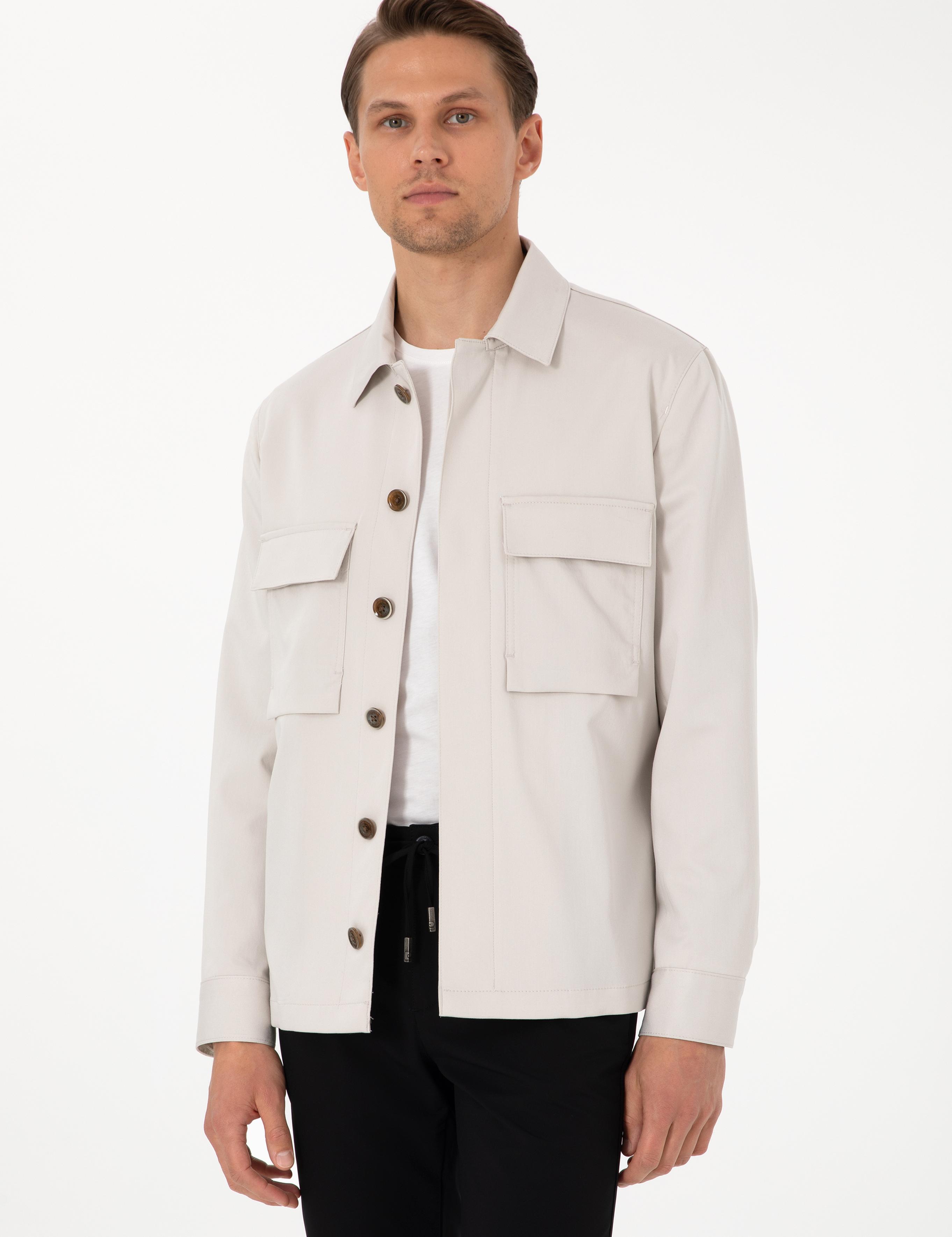 Bej Regular Fit Ceket