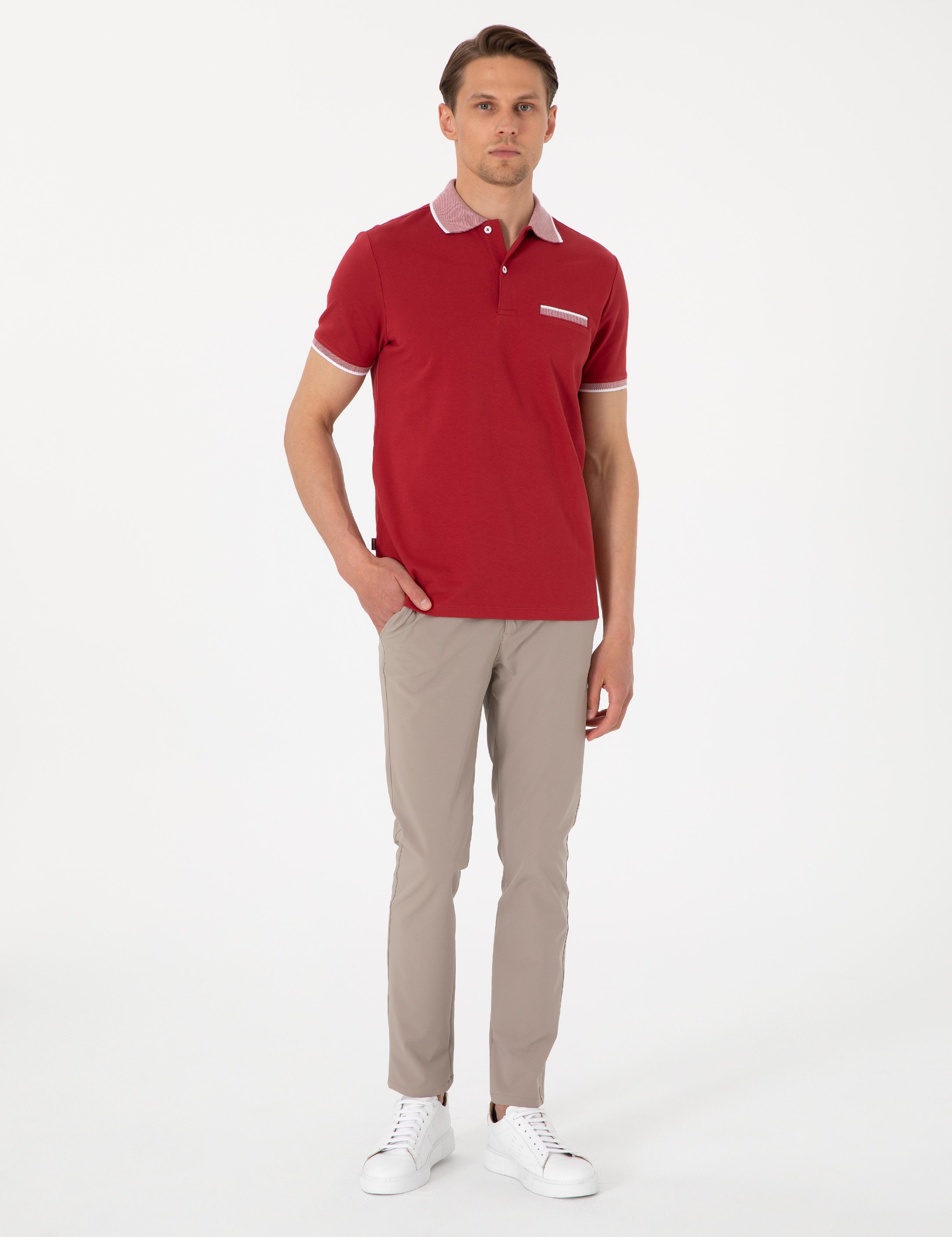 Nar Çiçeği Slim Fit Tişört