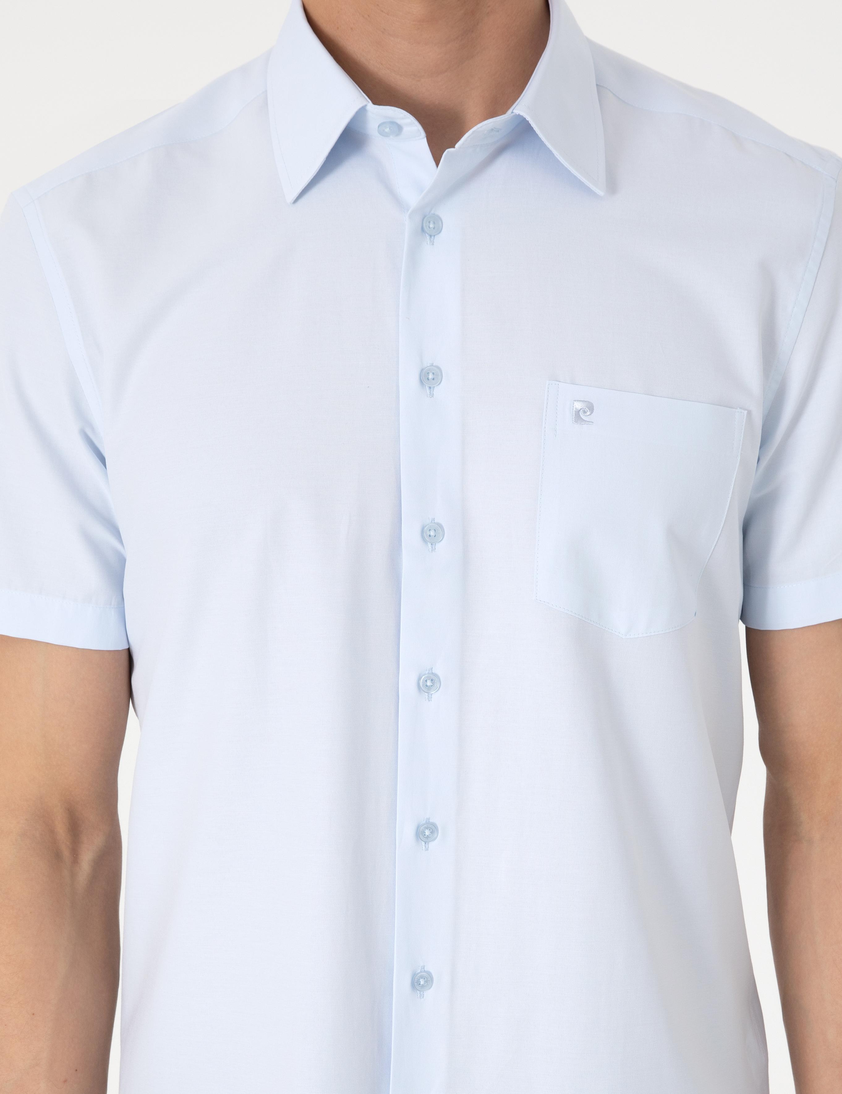 Açık Mavi Regular Fit Kısa Kollu Gömlek