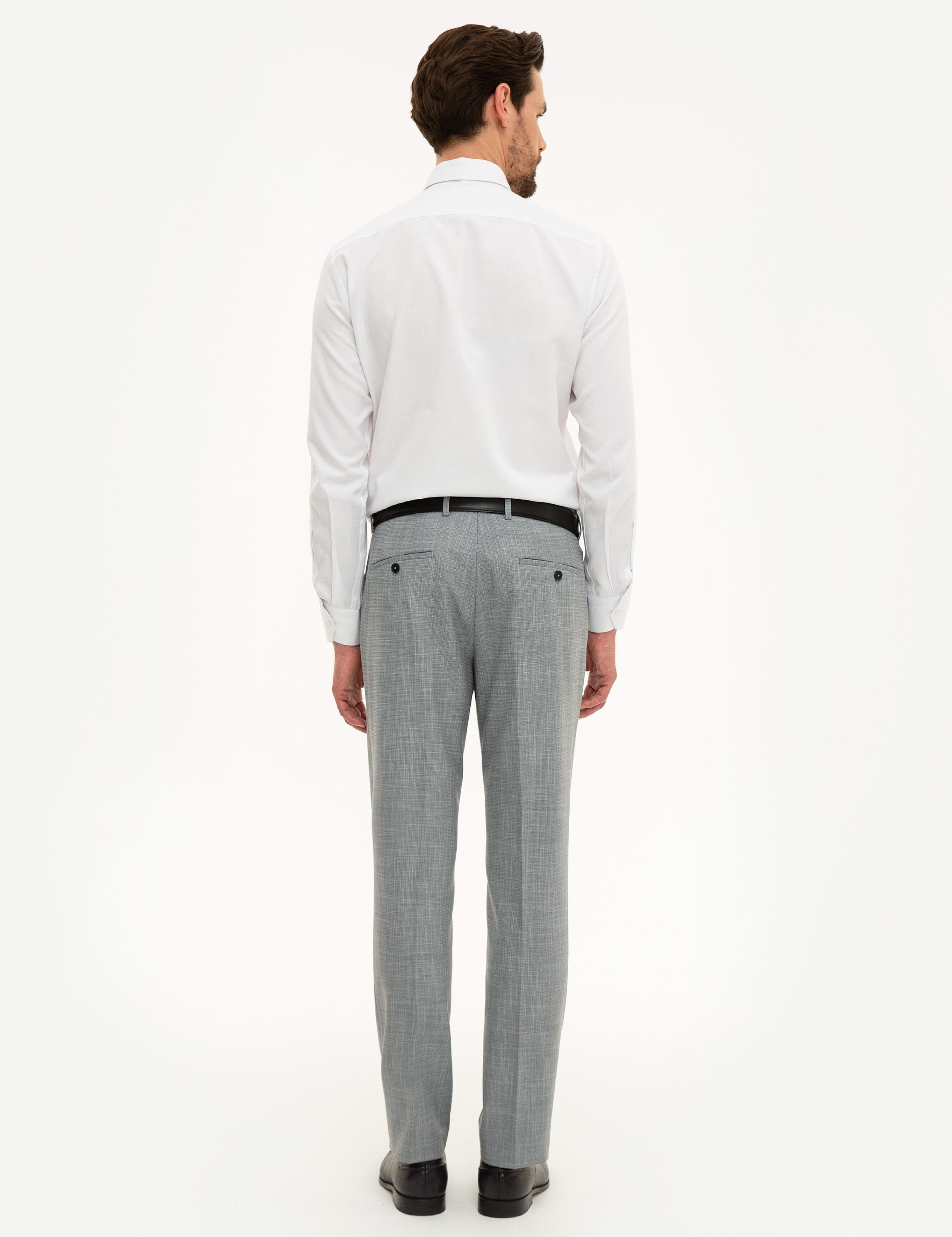 Gri Slim Fit Kumaş Pantolon