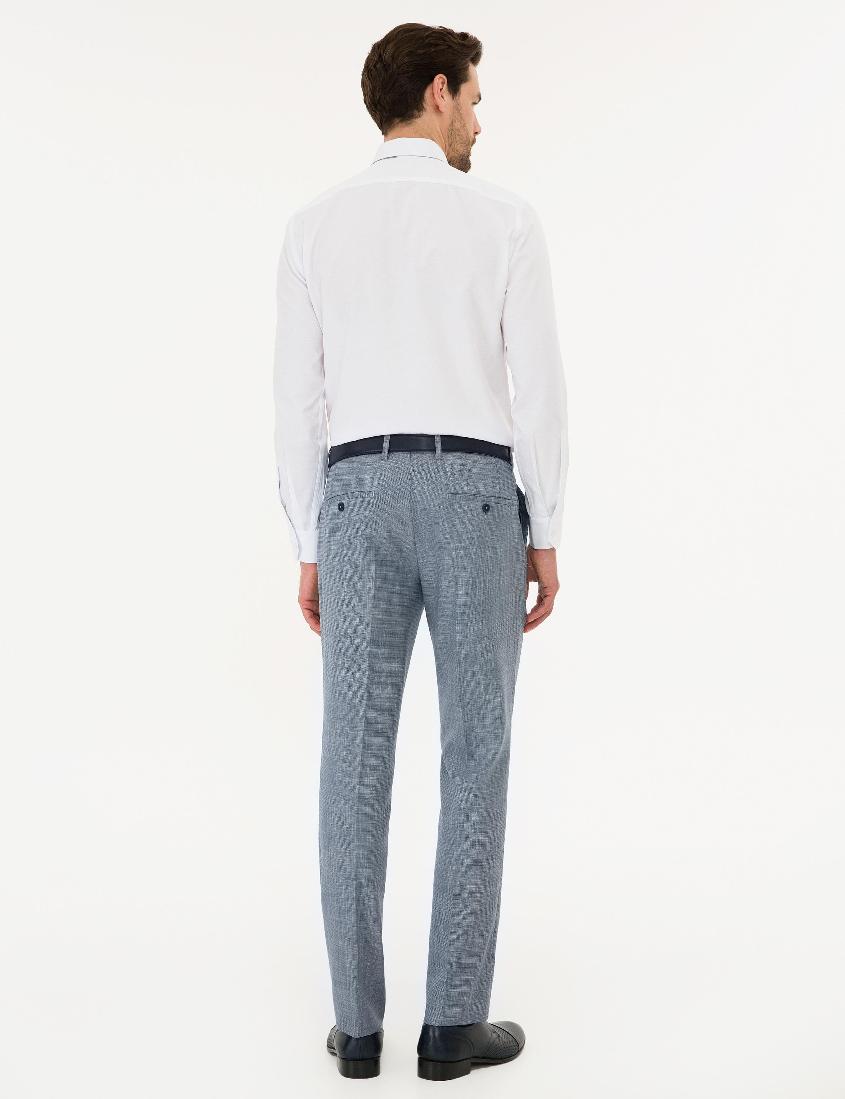 Koyu Mavi Slim Fit Kumaş Pantolon