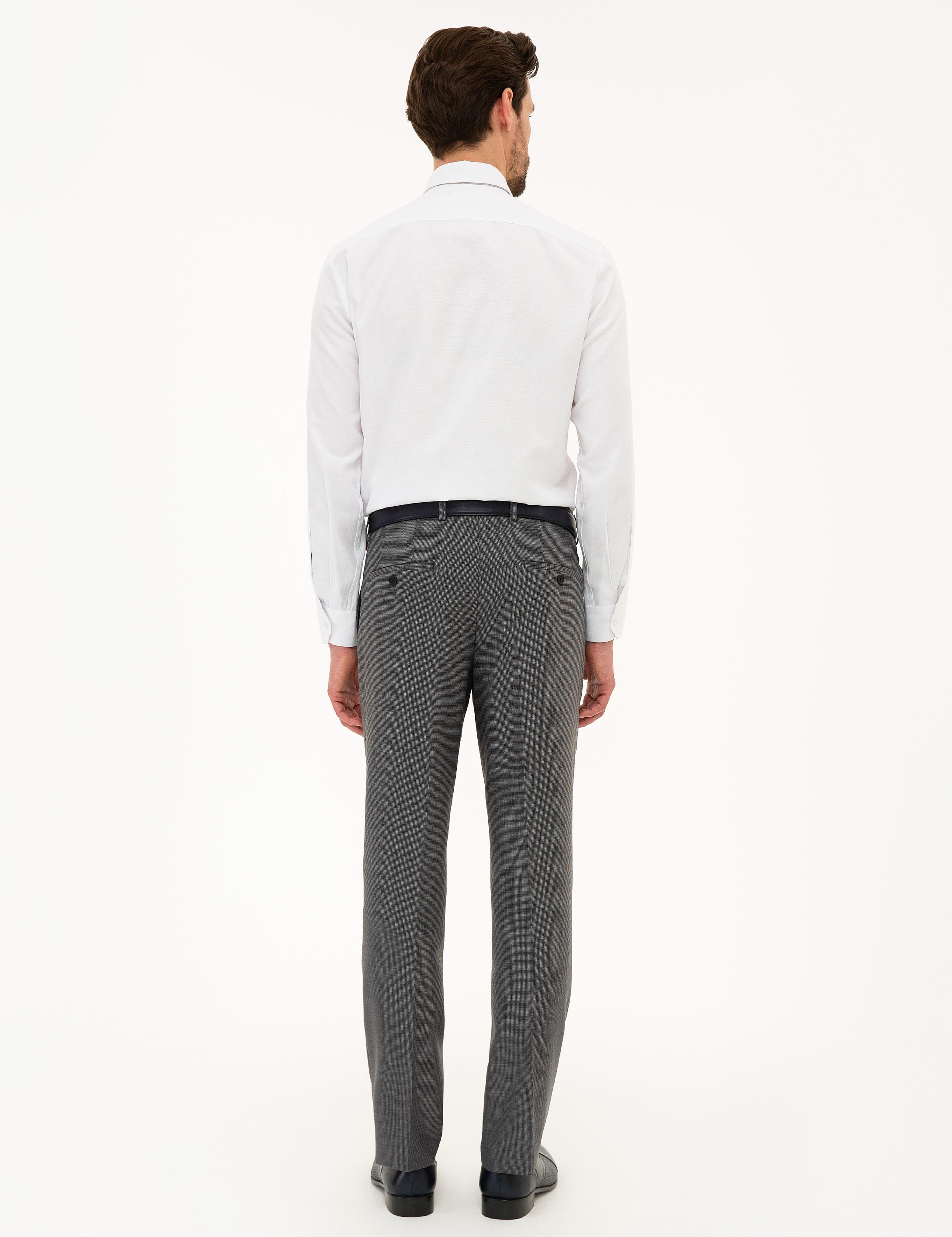 Gri Slim Fit Pantolon