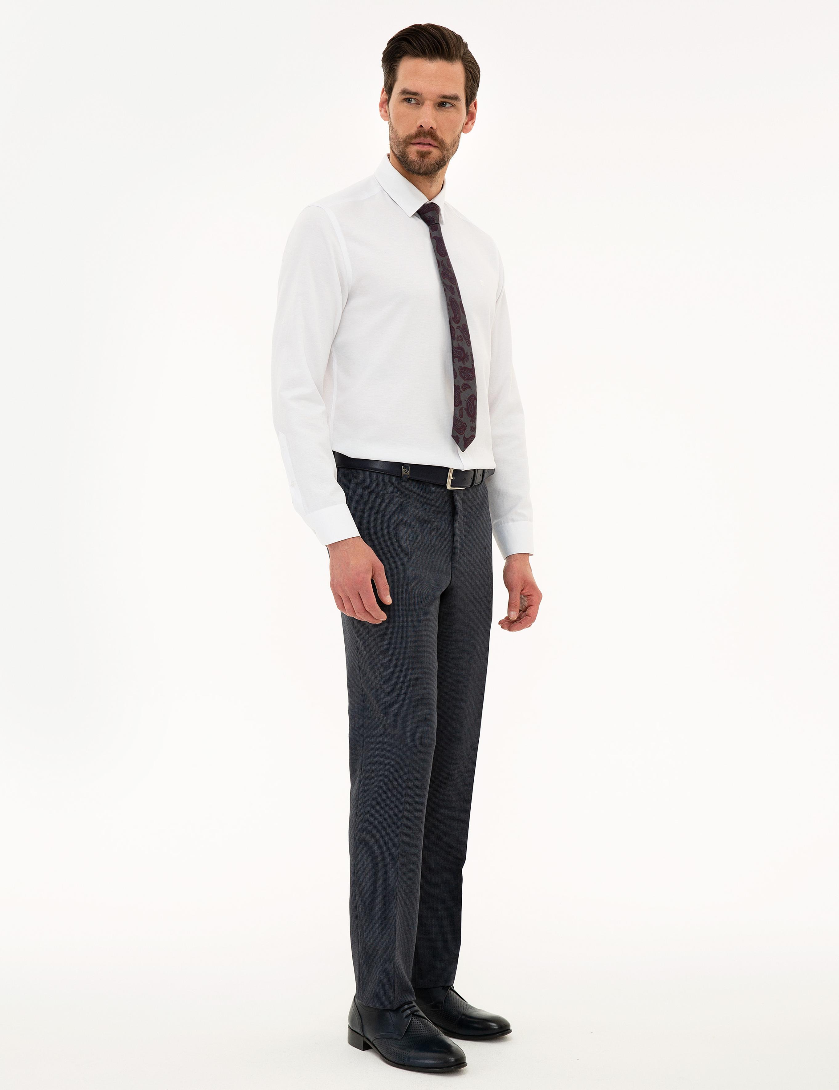 Lacivert Slim Fit Pantolon