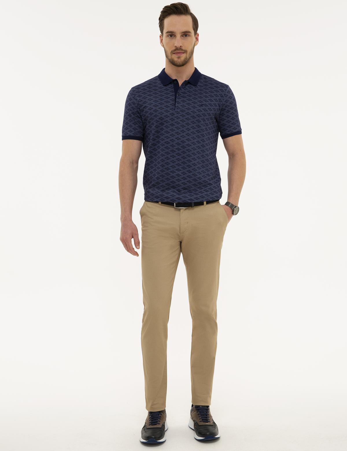 Camel Slim Fit Chino Pantolon
