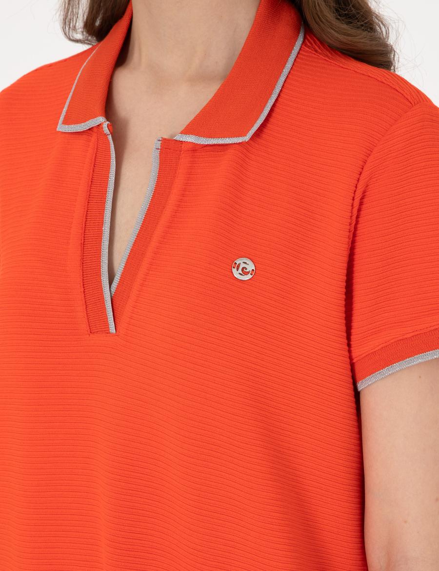 Kırmızı Regular Fit Örme Elbise