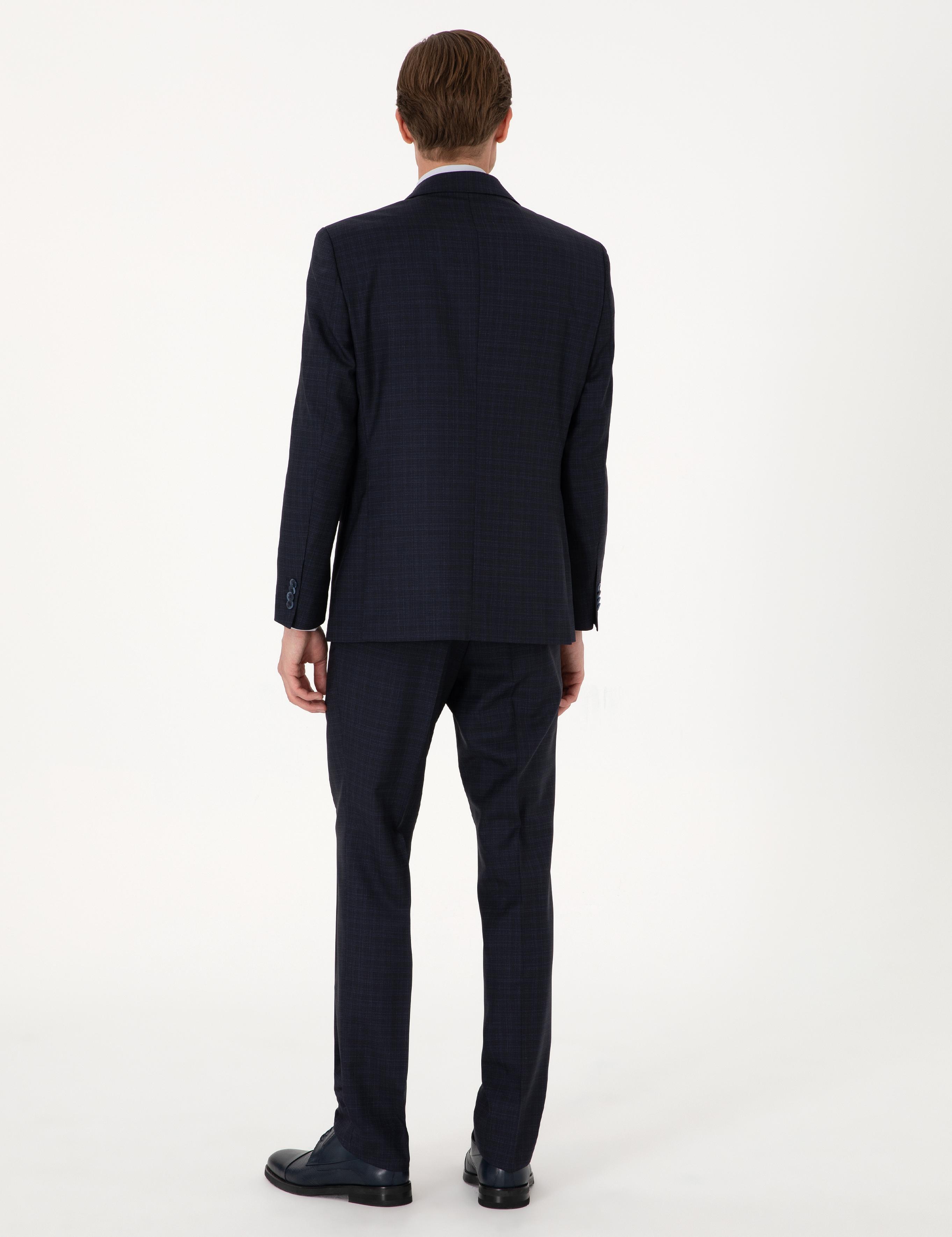 Lacivert Slim Fit Takım Elbise