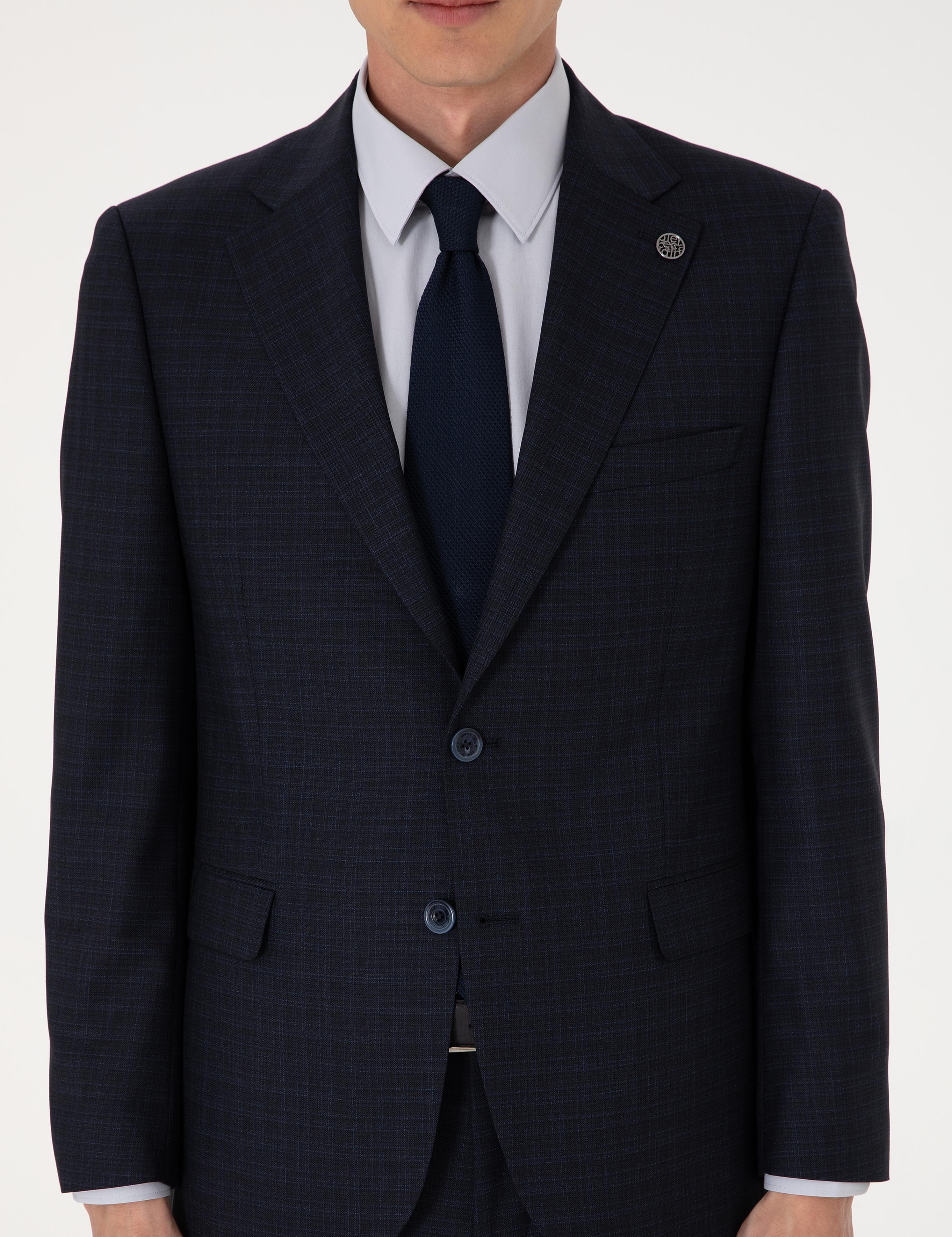 Lacivert Slim Fit Takım Elbise