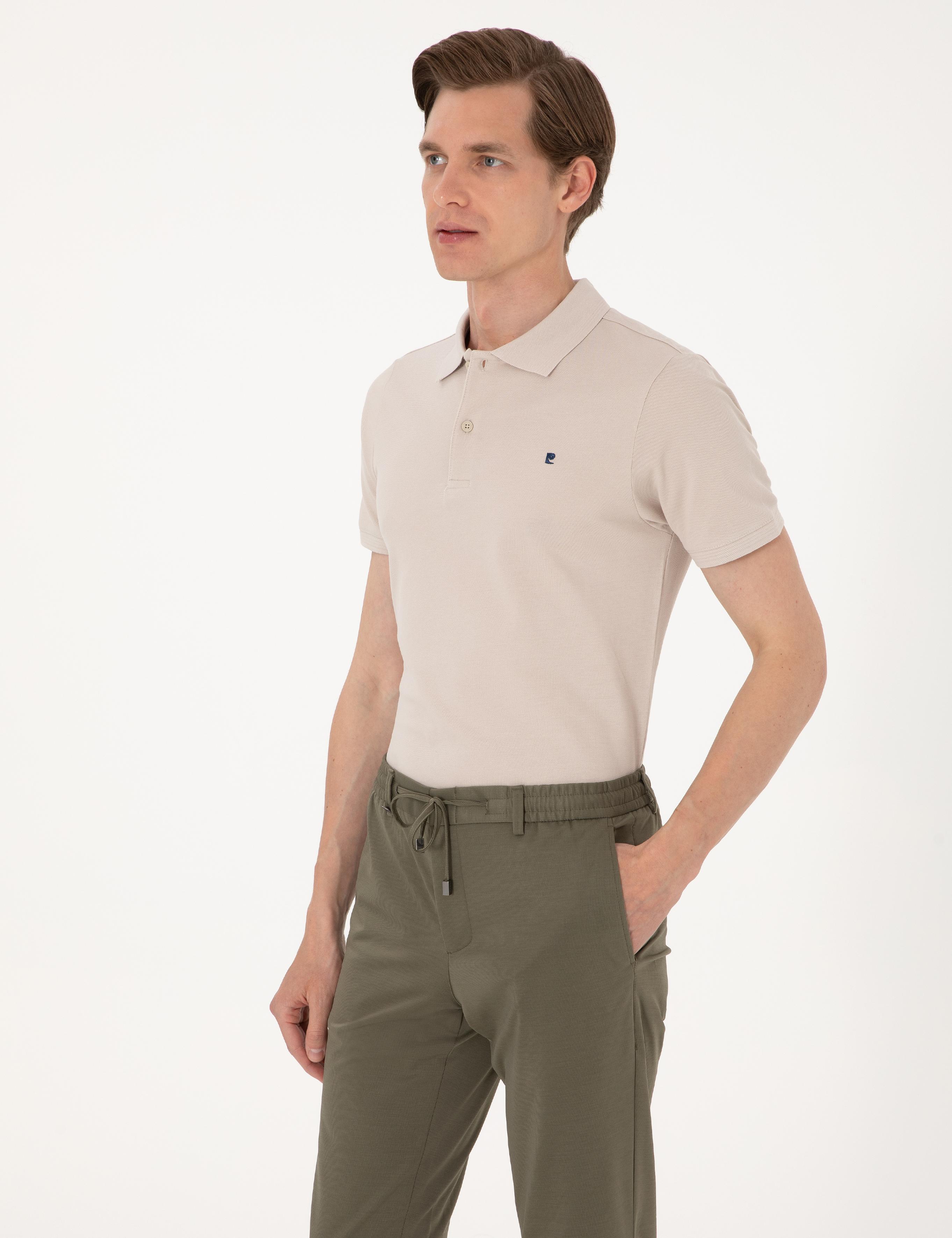 Taş Slim Fit %100 Pamuk Polo Yaka Basic Tişört