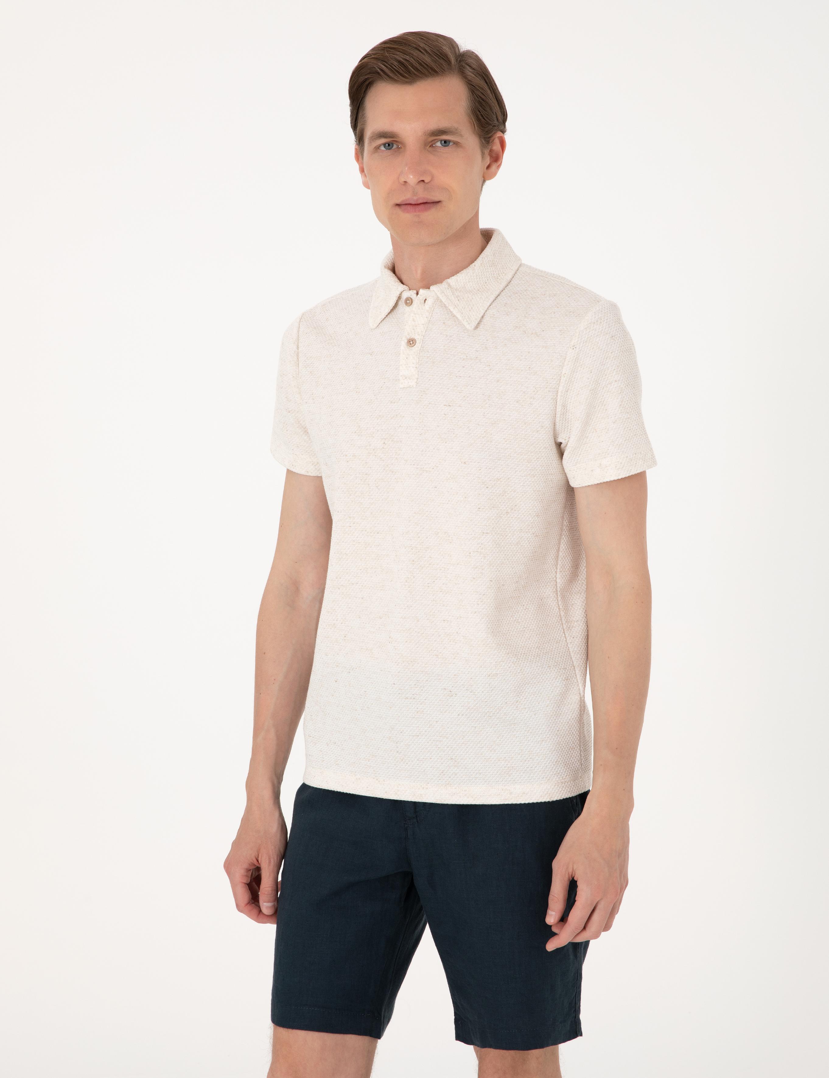 Bej Slim Fit Tişört