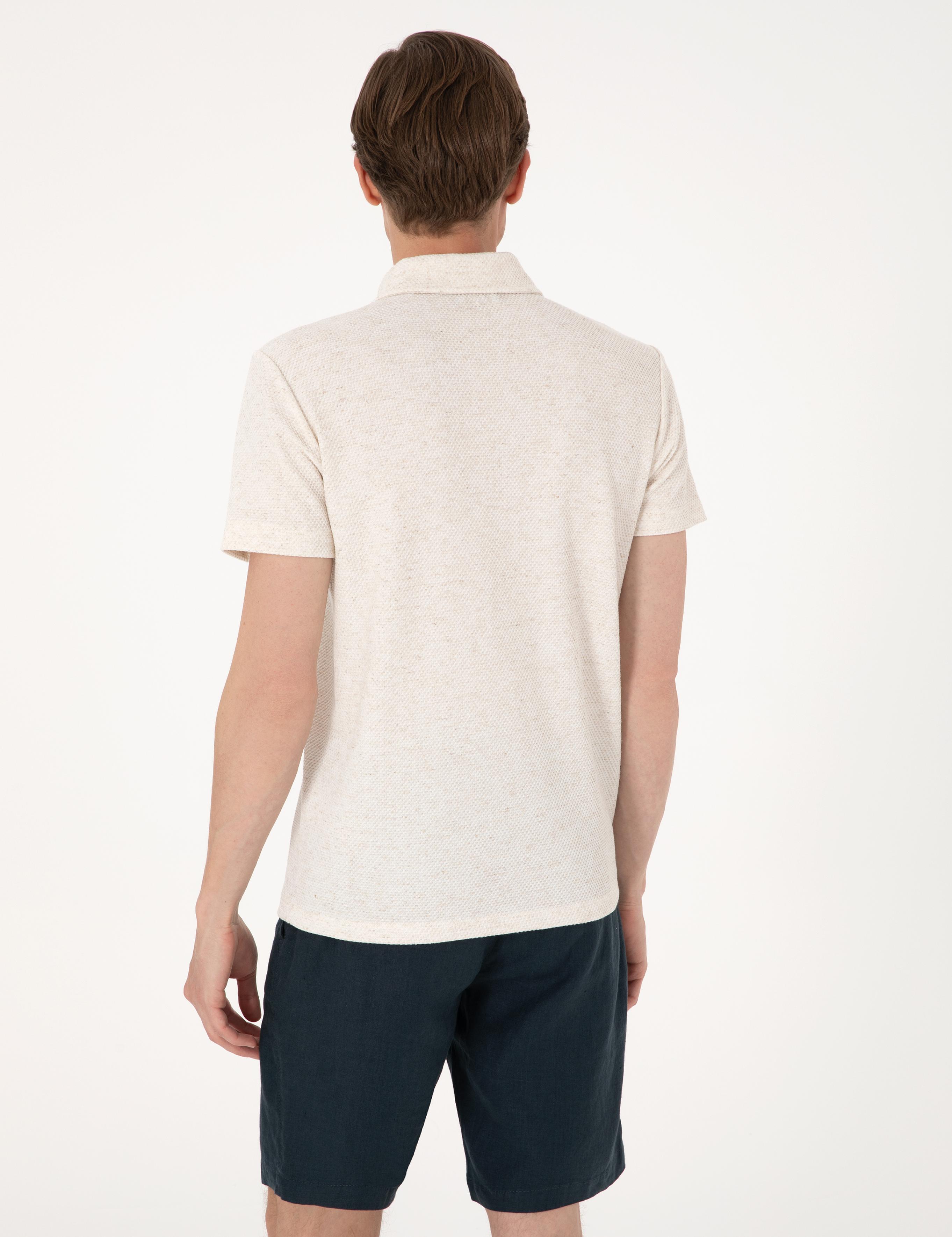 Bej Slim Fit Tişört