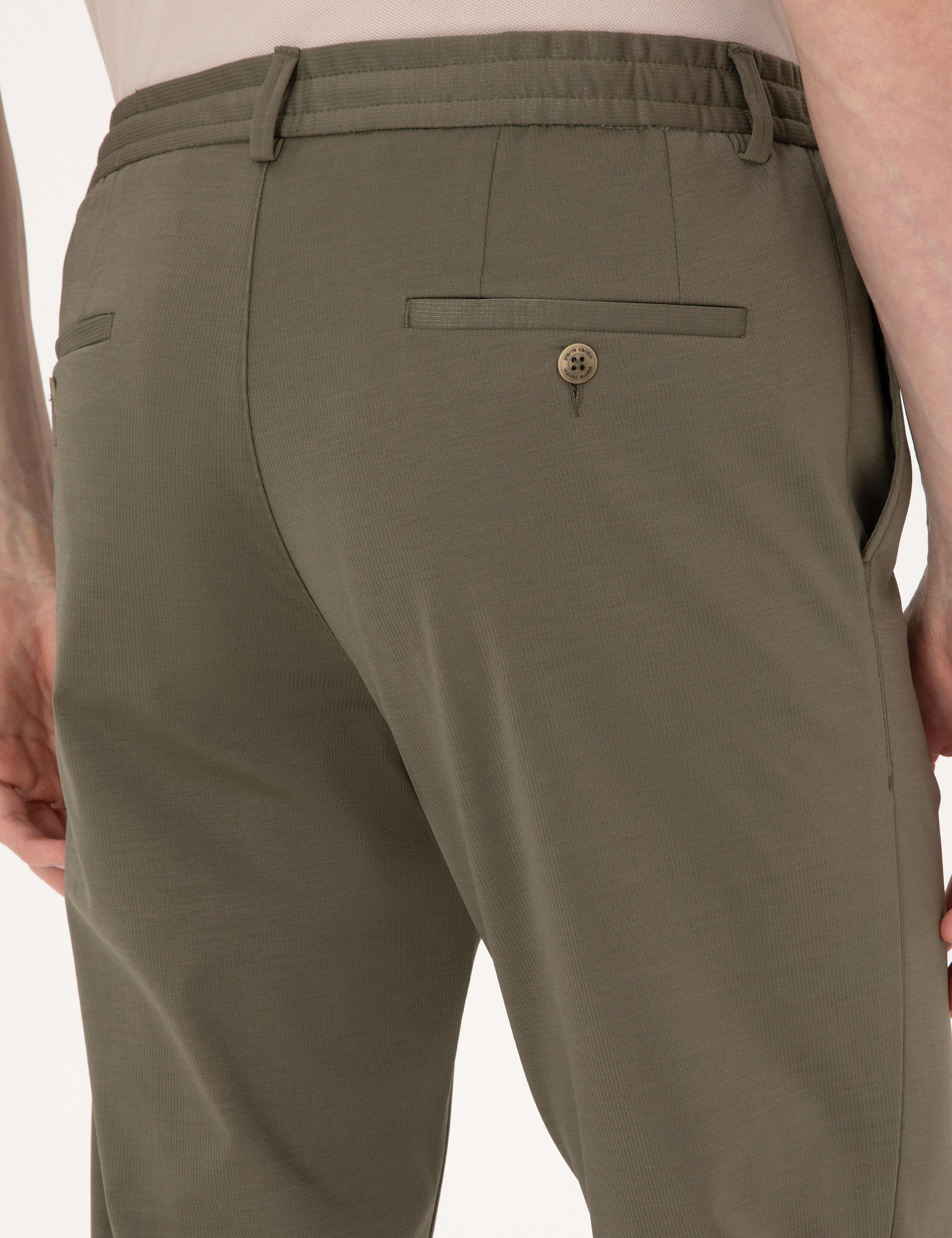 Yeşil Ex. Slim Fit Kumaş Pantolon