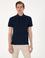 Lacivert Slim Fit %100 Pamuk Kıvrılmaz Amerikan Pike Polo Yaka Basic Tişört
