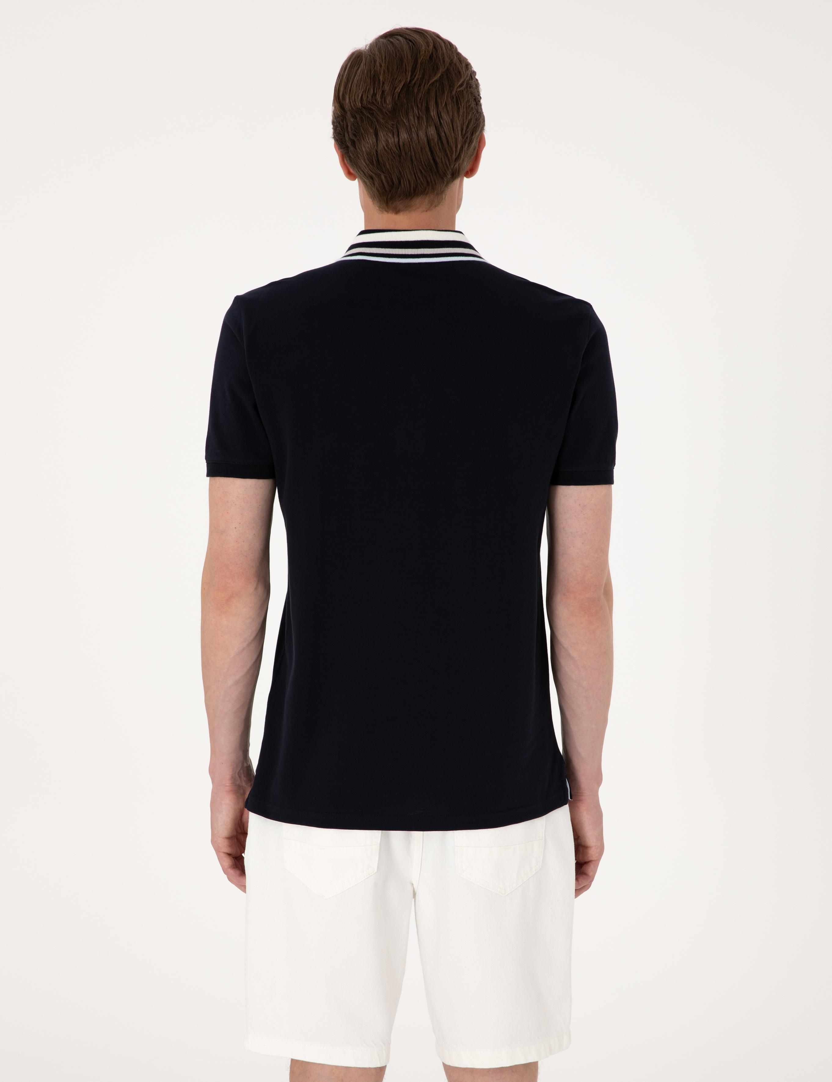 Lacivert Slim Fit Tişört