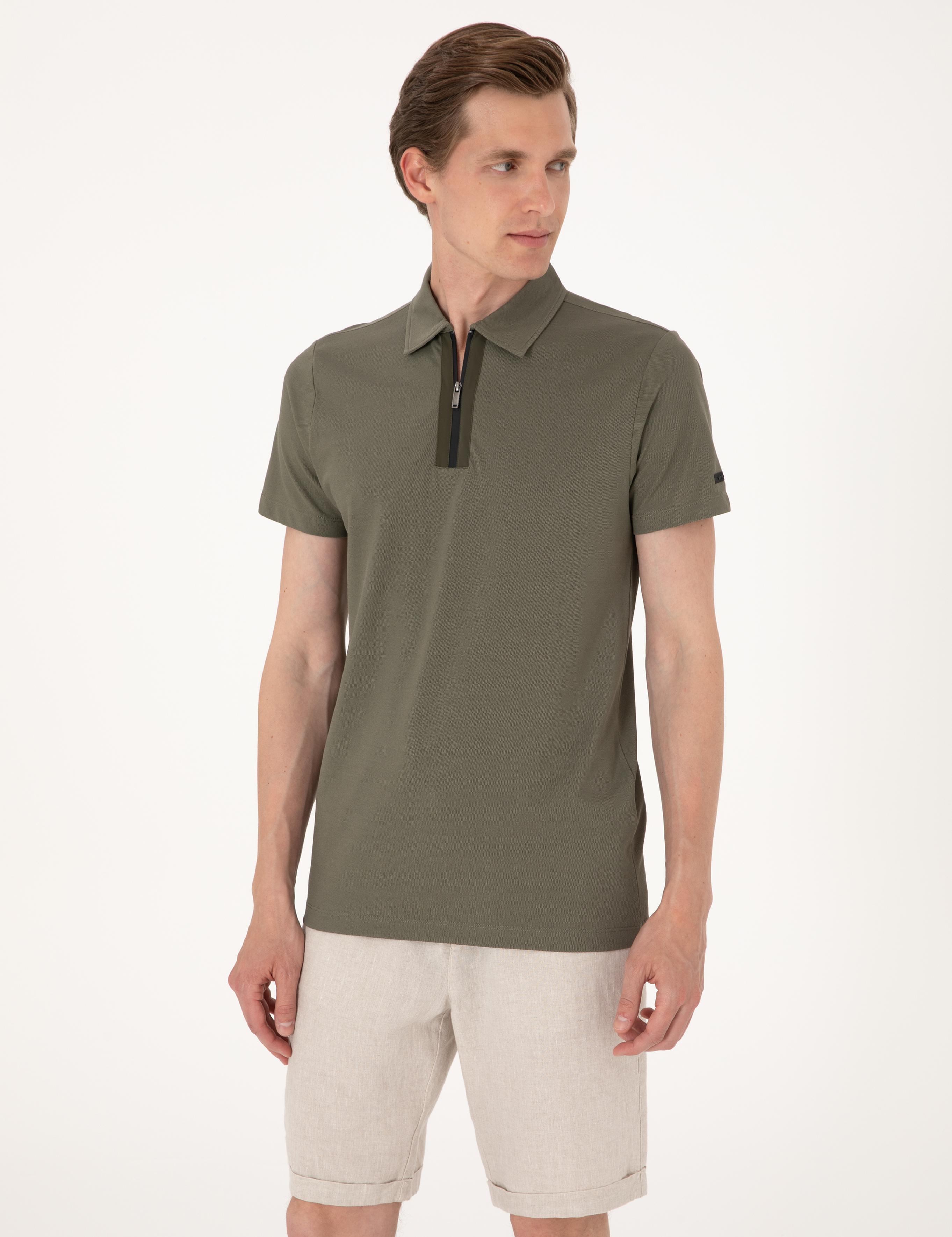 Haki Slim Fit Tişört