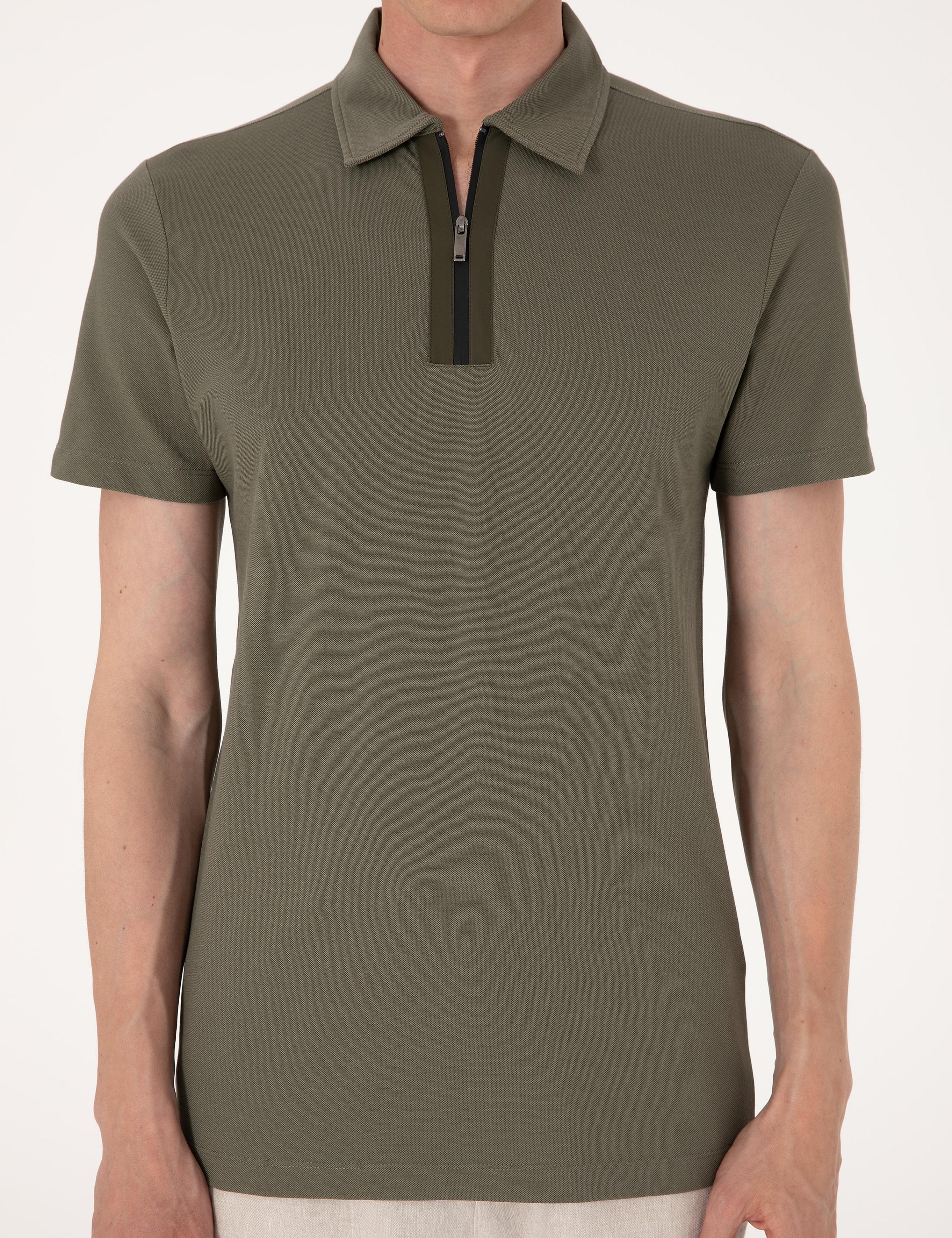 Haki Slim Fit Tişört