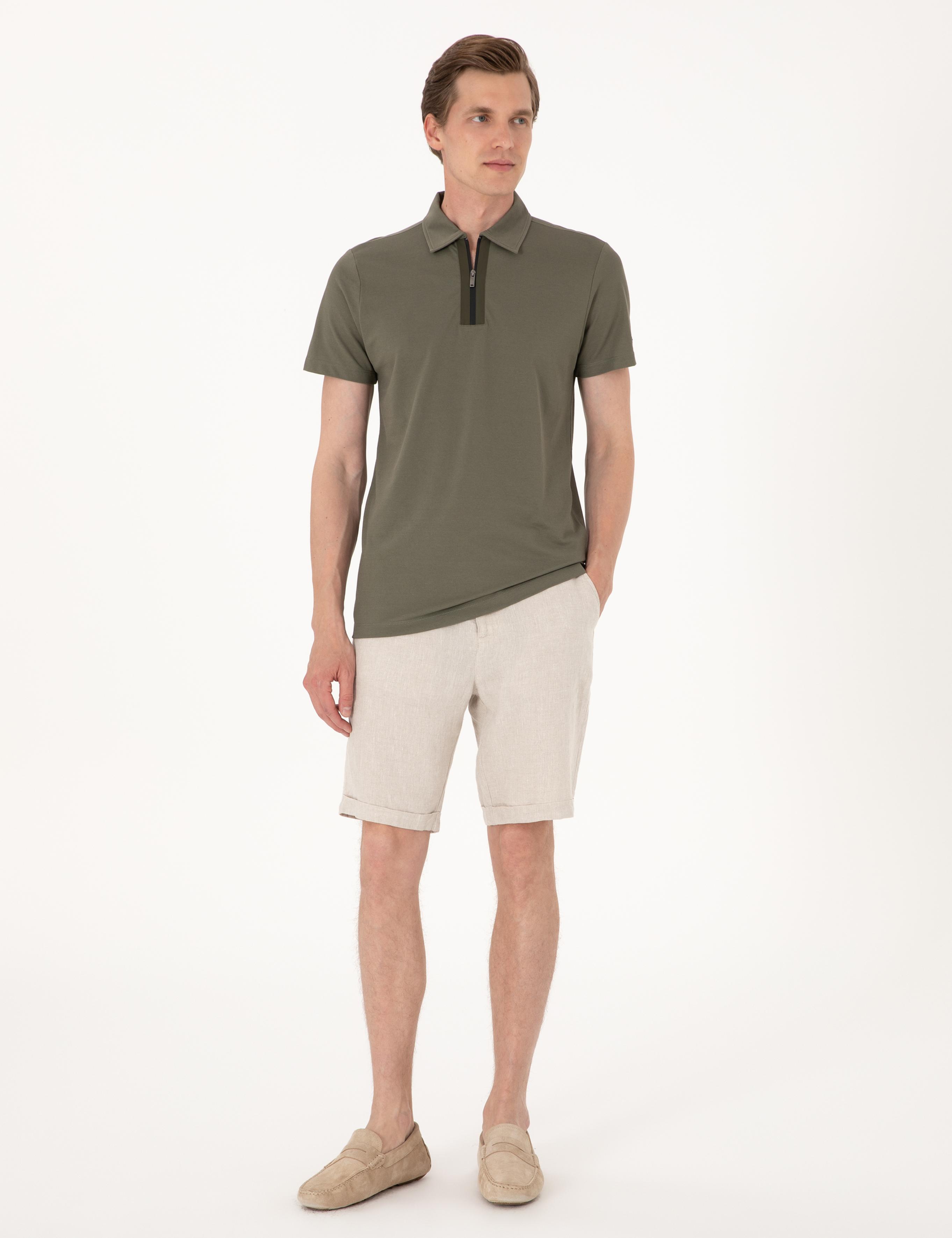 Haki Slim Fit Tişört