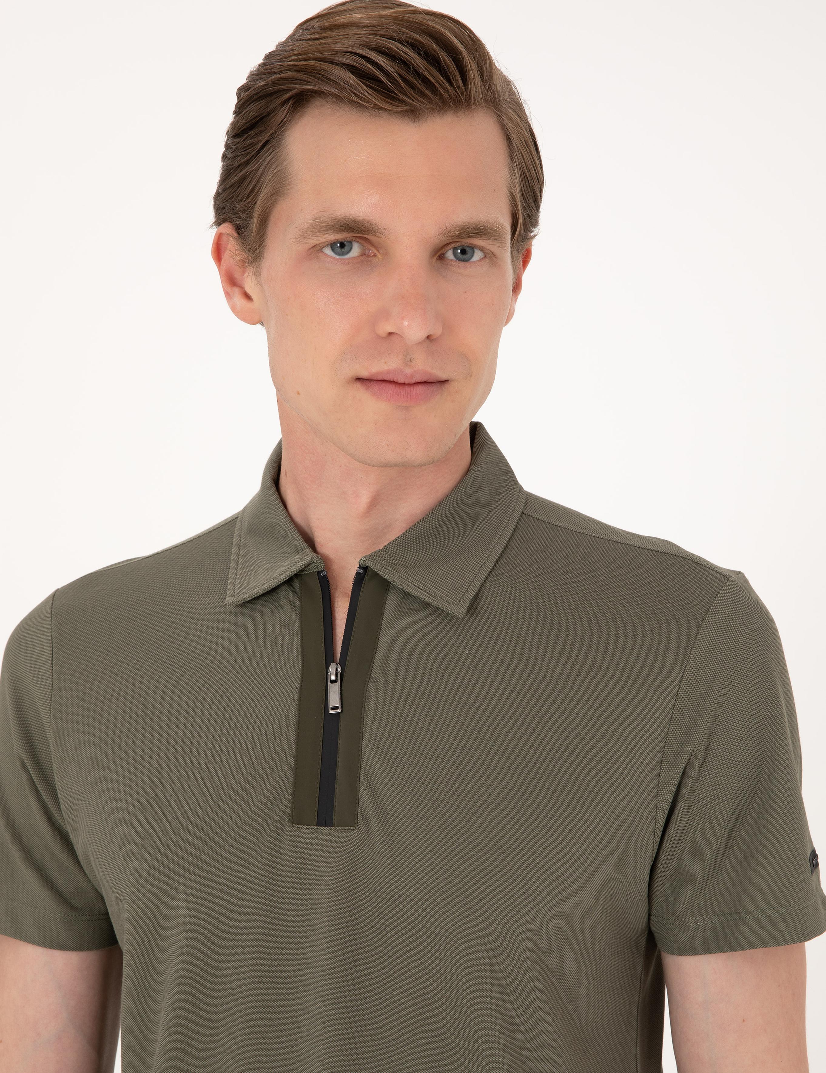 Haki Slim Fit Tişört