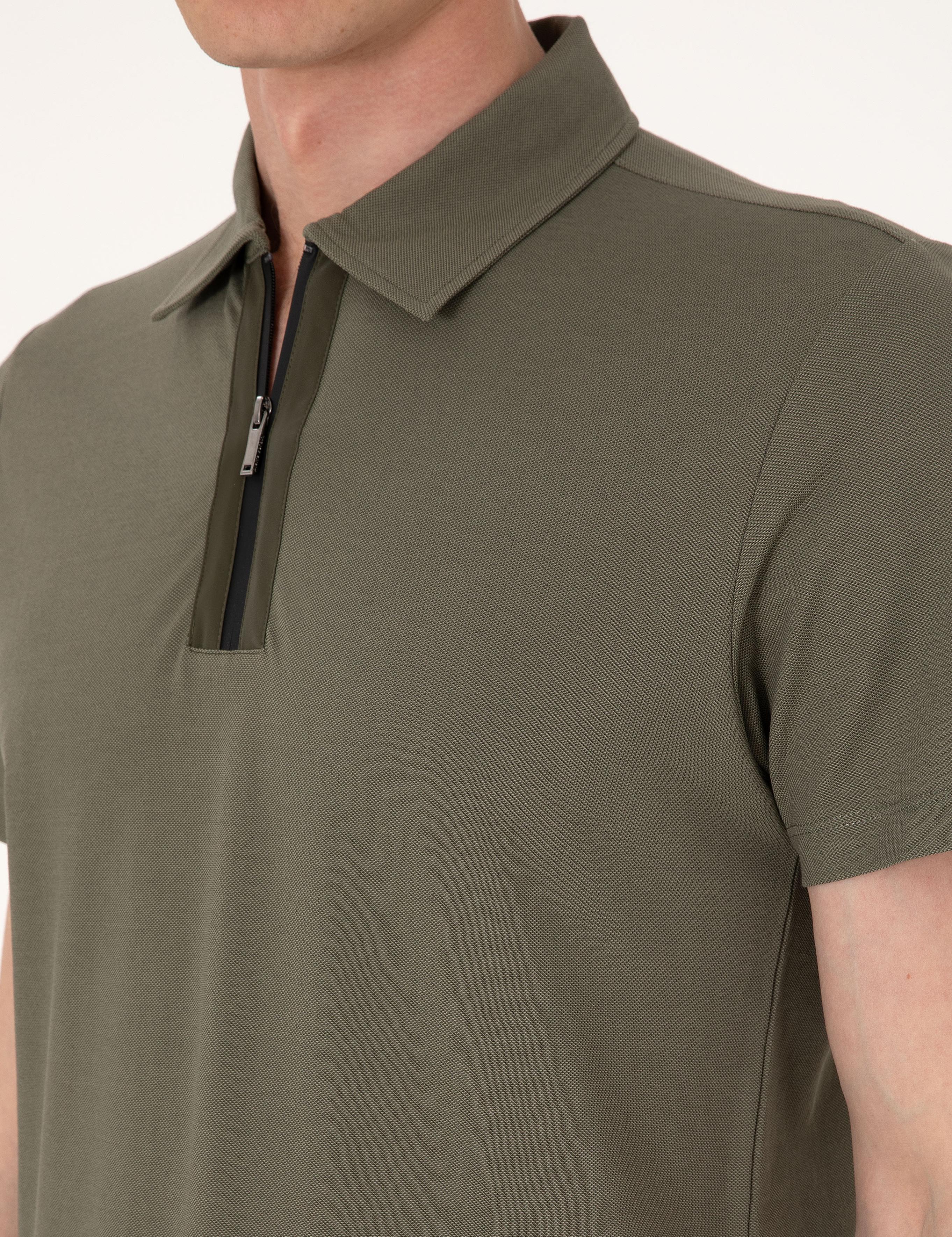 Haki Slim Fit Tişört