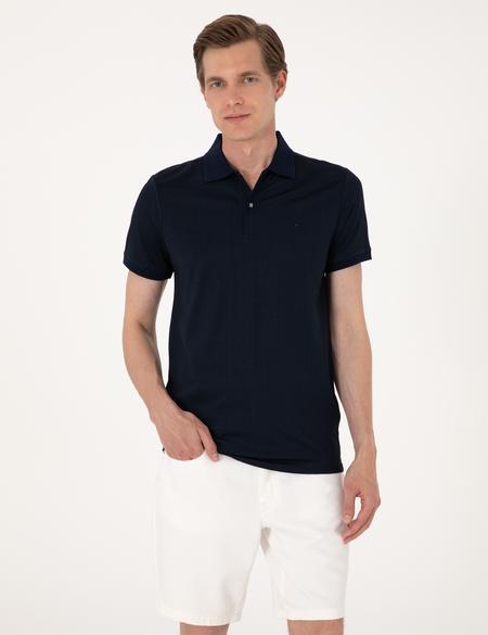Lacivert Slim Fit Tişört