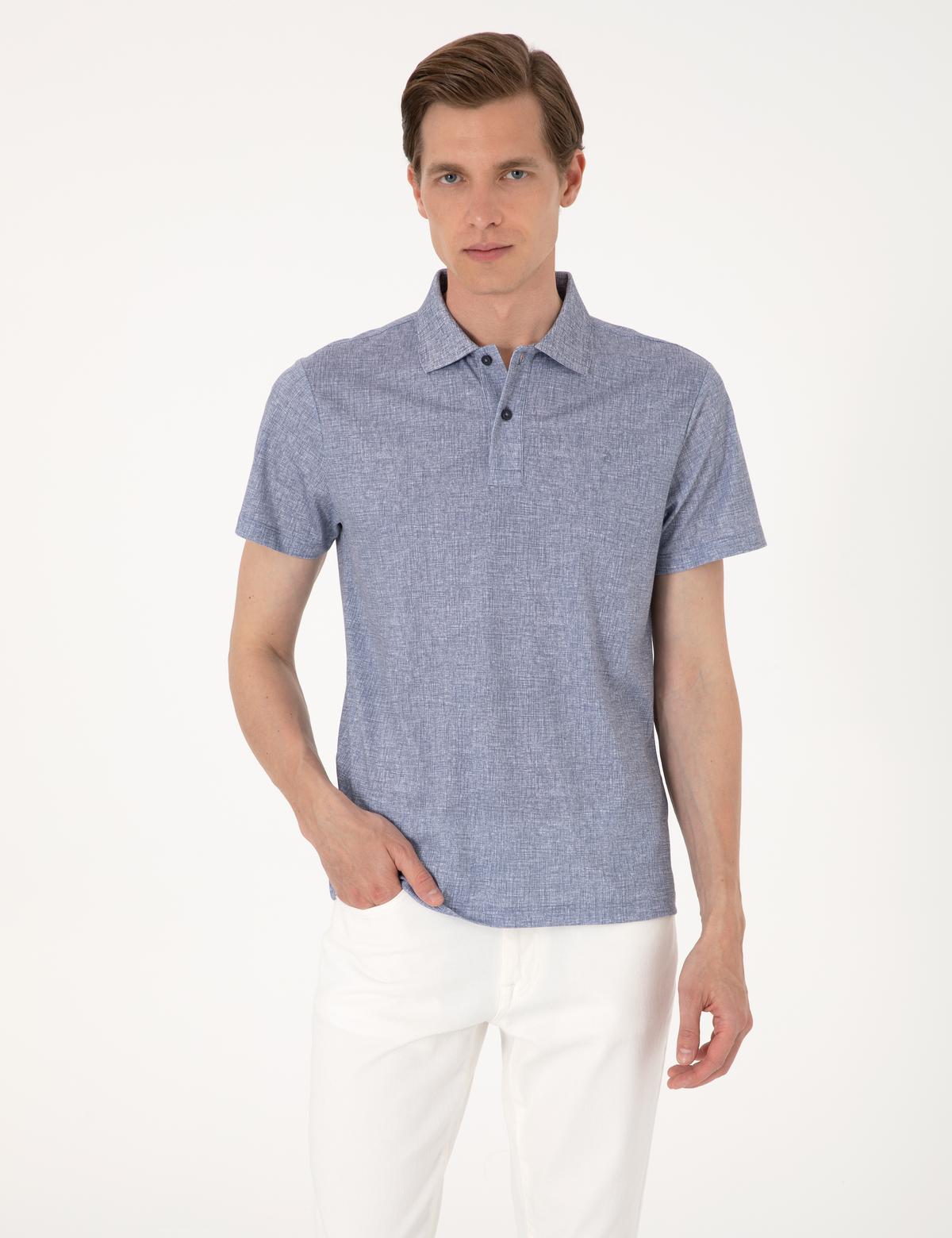 Lacivert Slim Fit Tişört